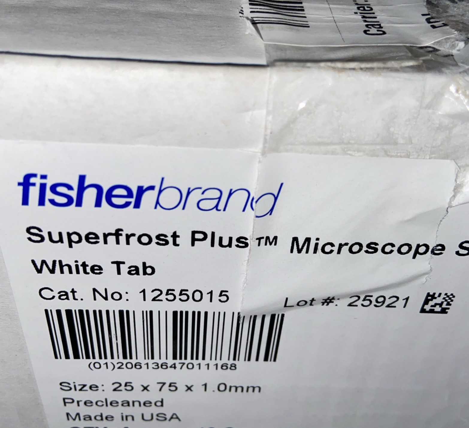 Fisherbrand Superfrost Plus Microscope Slides cs of 10 boxes/720 slides