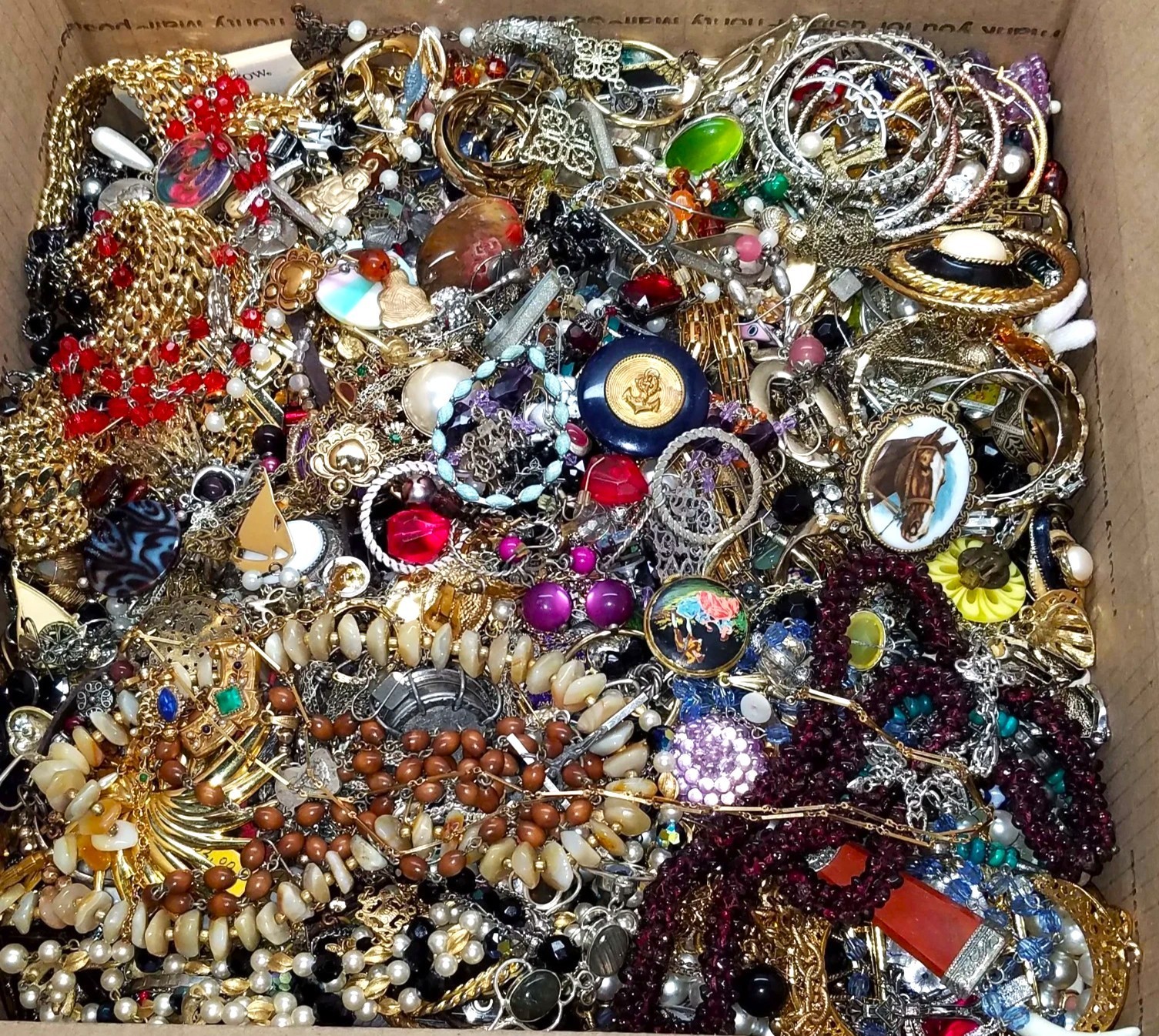 3 Pounds 3 Lbs Old Unsearched Jewelry Lot VTG & Now Junk & Wear & Resell Tangled