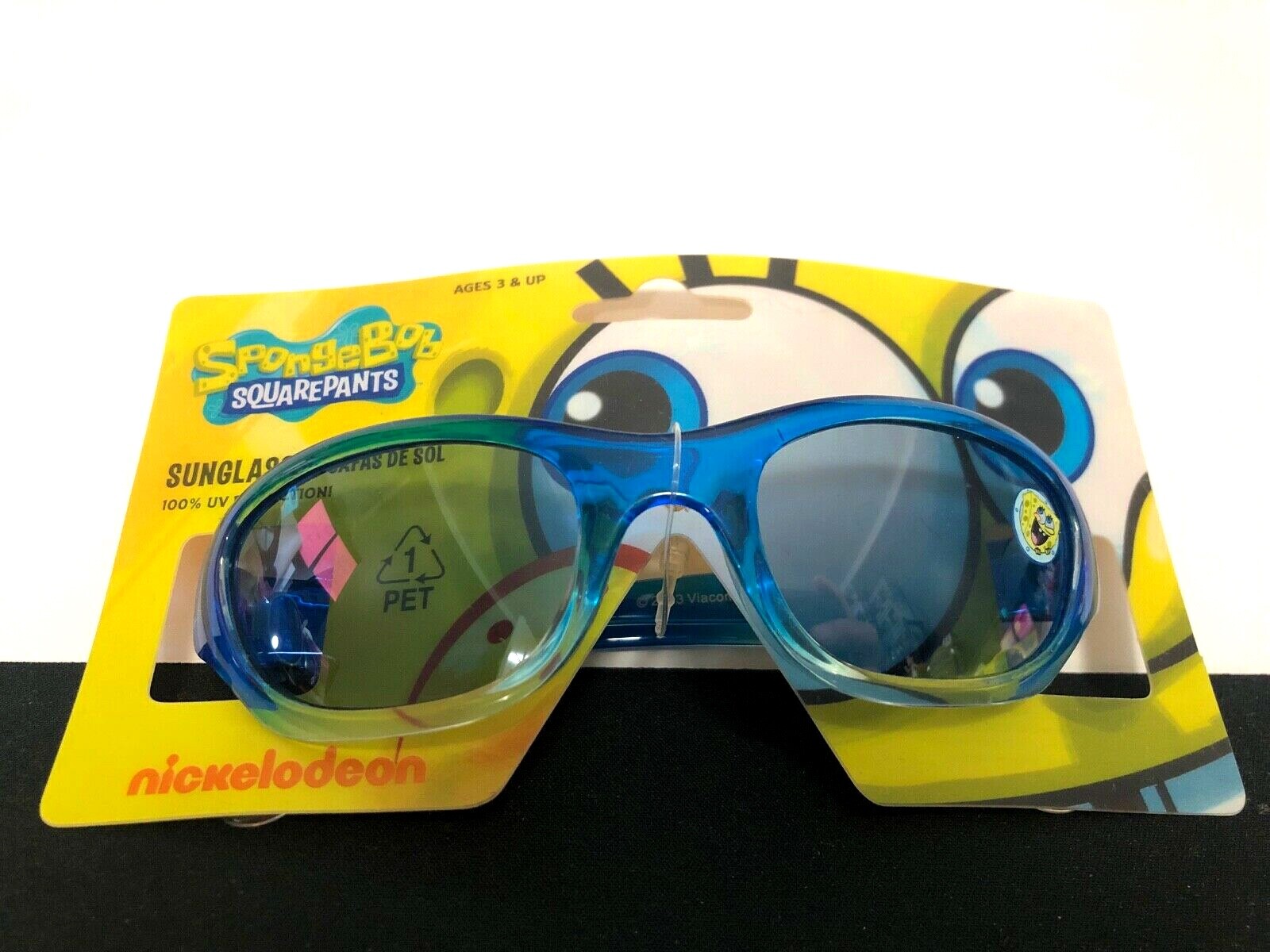 Spongebob BLUE 100% UV Shatter Resistant Wrap Sunglasses NWT