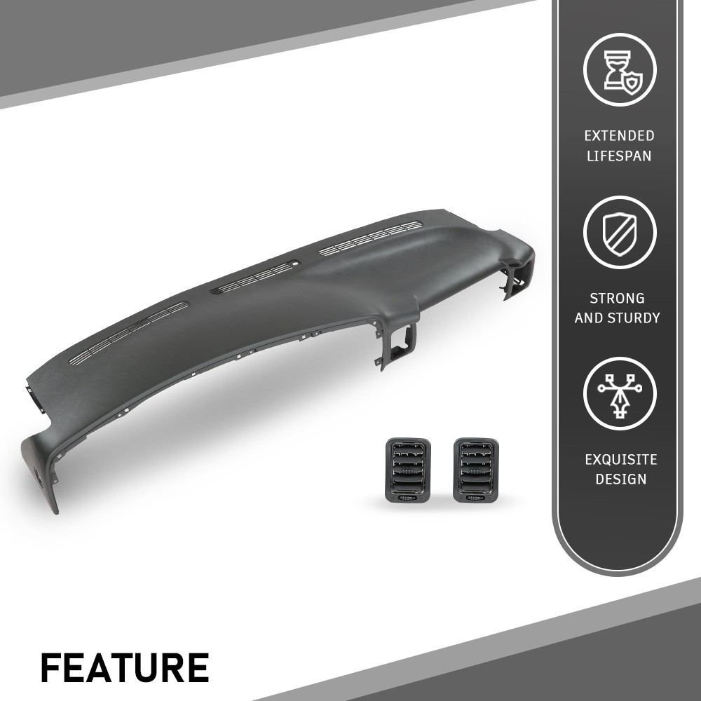Fits 1999-2006 Chevy Silverado Sierra Molded Dash Cover Cap Board Overlay Gray