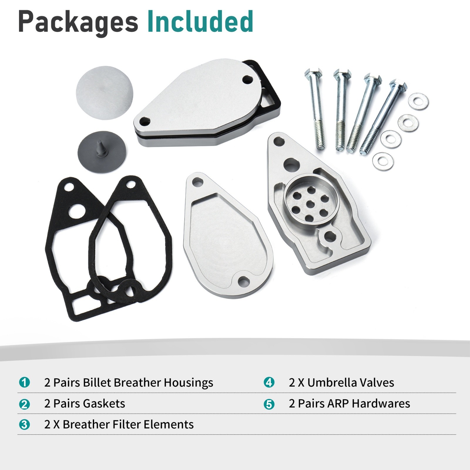 Twin Cam Rocker Box Breather Kit for Harley Touring Softail Dyna 1999-2017