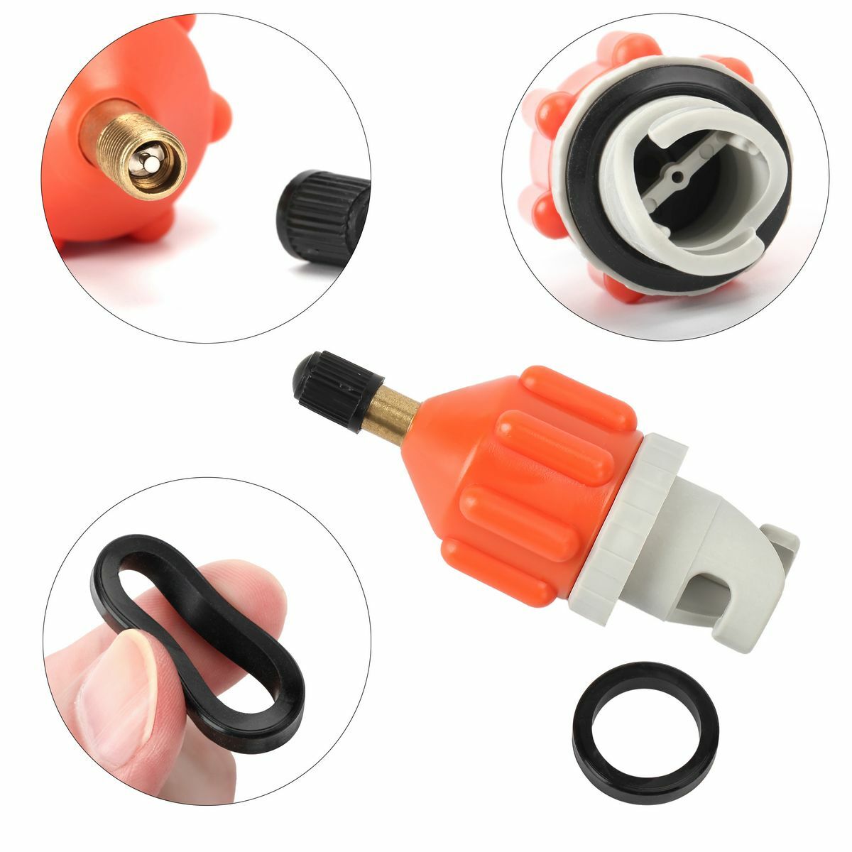 SUP Pump Adapter Inflatable Boat Air Valve Adaptor Paddle Board for Canoe Kayak