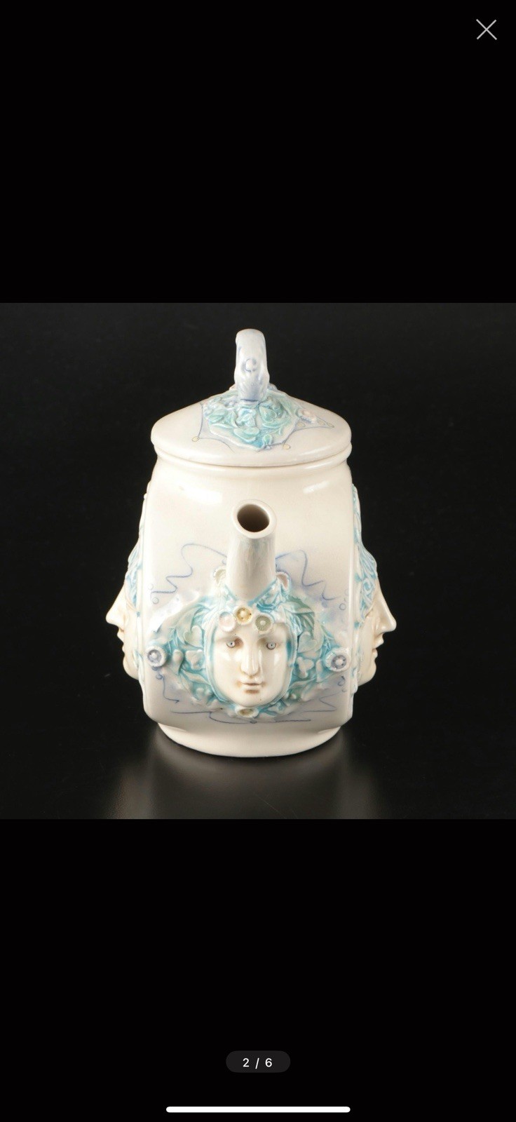 David Keyes Funk Art Fantasy Tacoma Art Pottery Teapot Figural