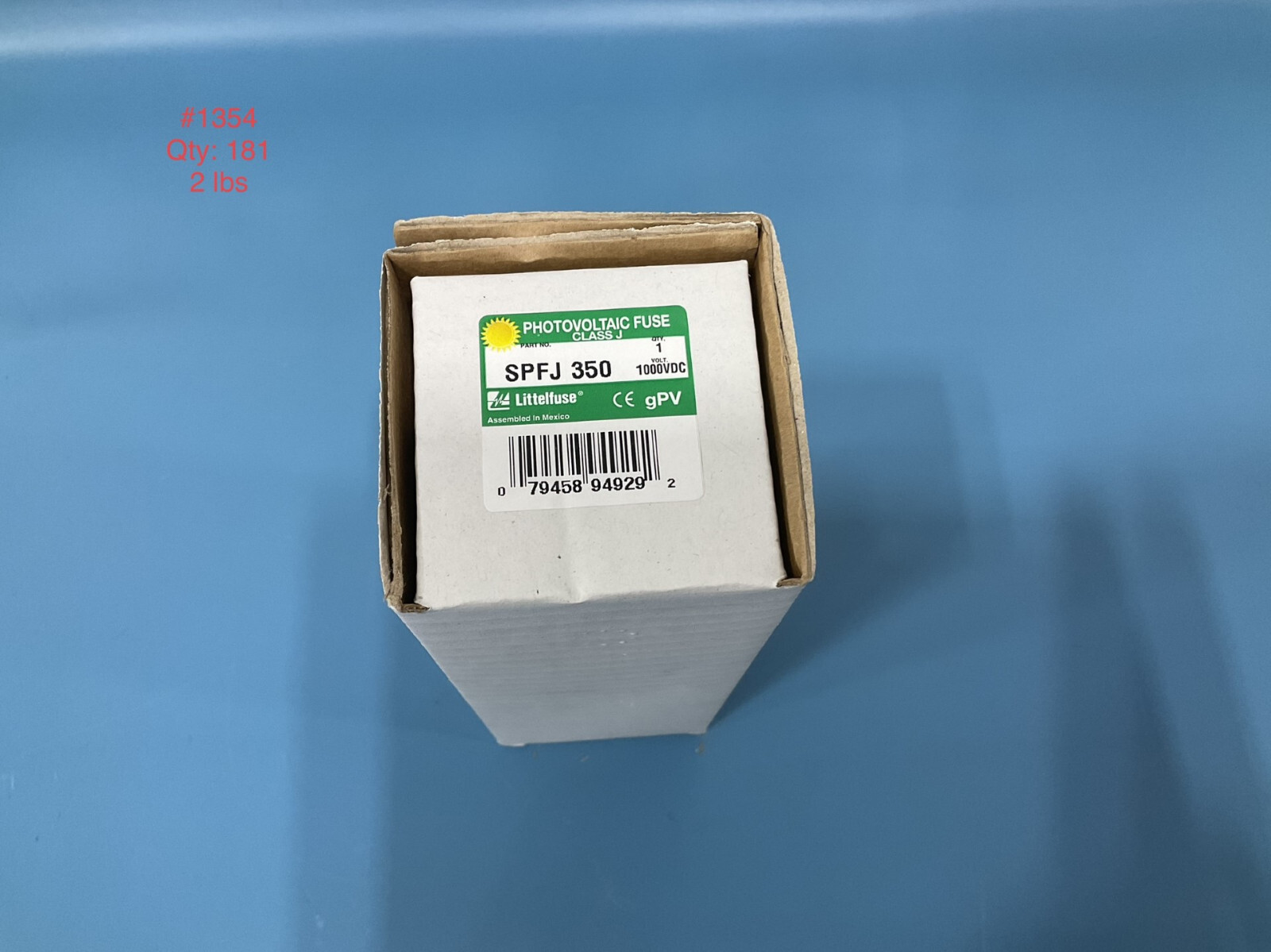 Littelfuse 1000VDC 350A Class J Photovoltaic Fuse SPFJ350 SPFJ 350 *NEW*