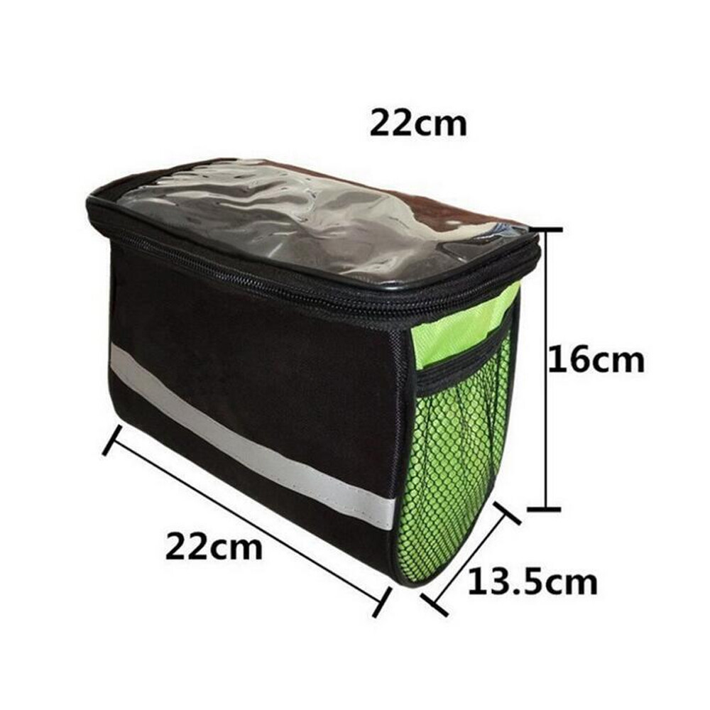 2Pack Bike Front Basket Detachable Rear Bike Basket Front Handlebar Bag for Bike