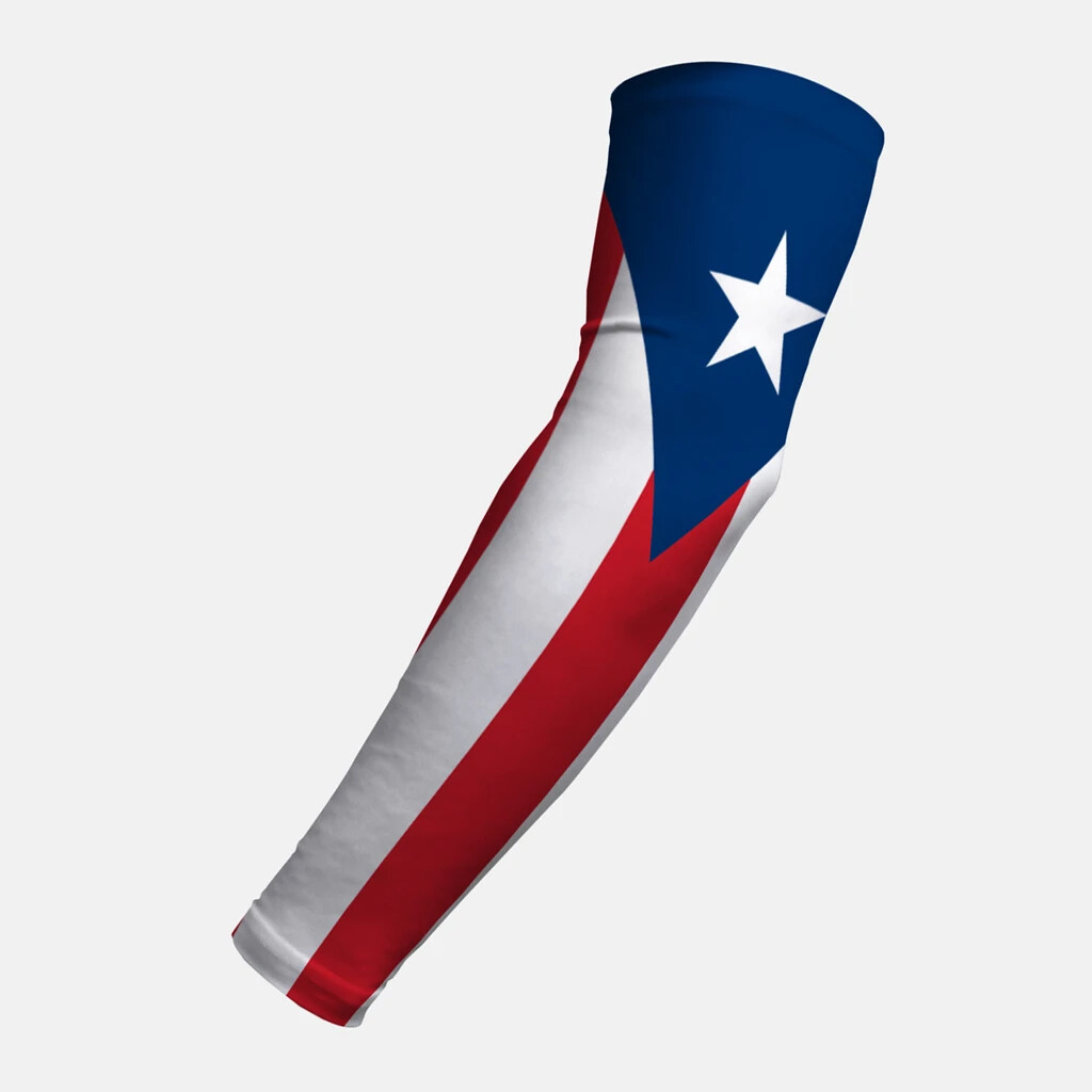 Puerto Rico Flag Arm Sleeve Sports Basketball Baseball Gamer Puerto Rican