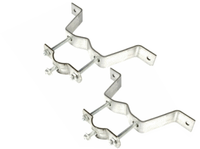 ROHN WM4 Wall Mount with 3" Stand Off - For Antenna Mast 7/8" to 2-3/4"