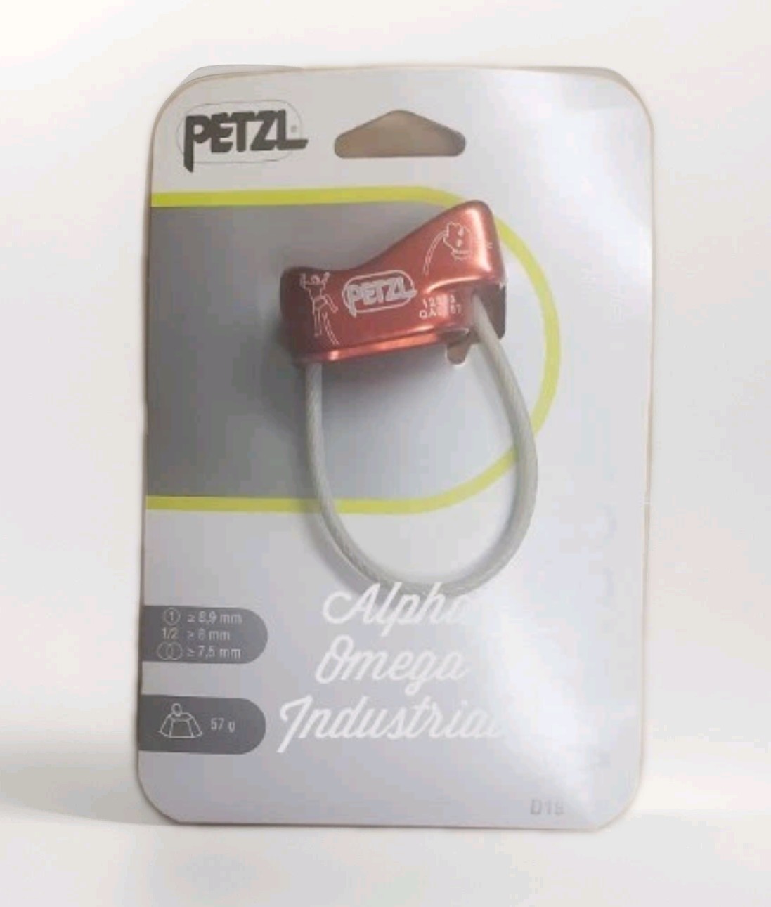 PETZL Verso Lightweight Compact Belay Device Rock Climbing Rappel Rescue