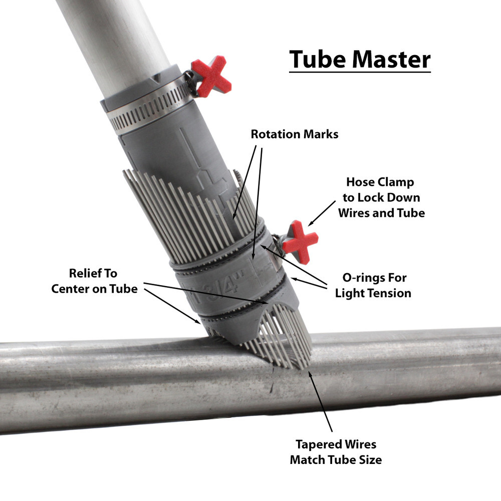 Tube Master - contour gauge & cope profile replication tool for tube fabrication