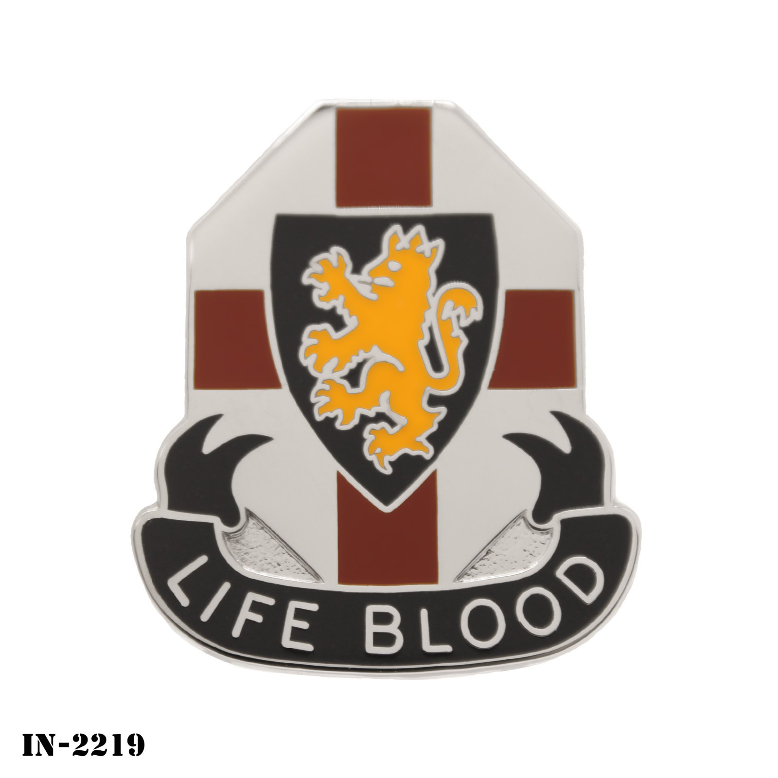 Heidelberg MEDDAC ~ Life Blood ~ US Army DUI Crest Pin ~ NEW ~ Vanguard ~ USA