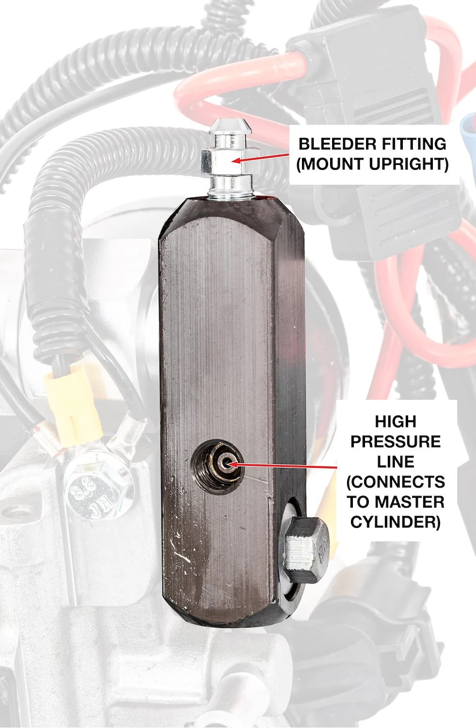 JEGS 631252 Electric Brake Booster and Master Cylinder Combo For Front Disc & Re