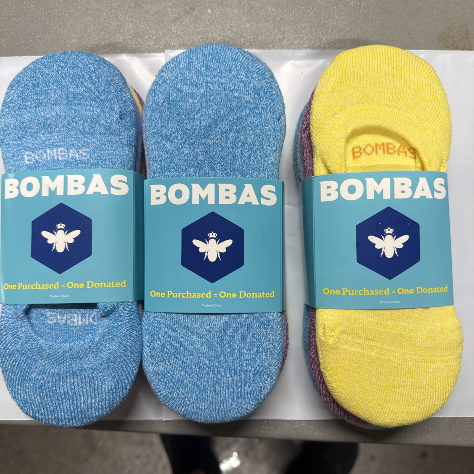 12Pack Bombas Women's Lightweight No Show Socks Mixed Bright Colors Size Medium