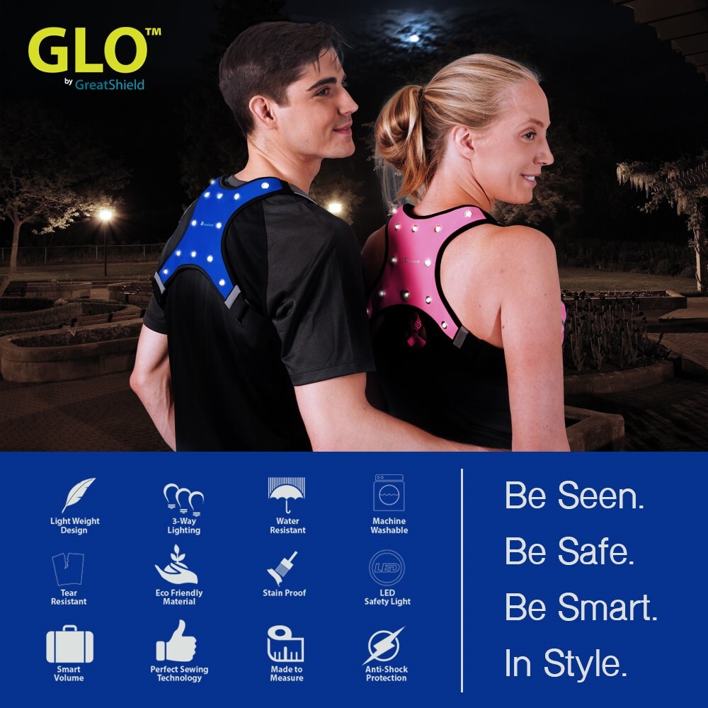 Reflective Outdoor Running Cycling Biking Night LED Light Safety Vest Waterproof