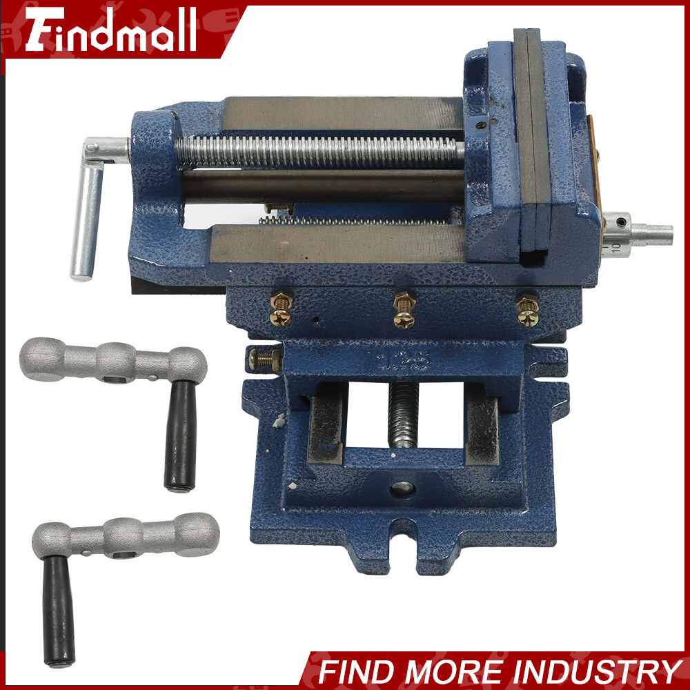 For Cross Slide Vise Drill Press Metal Milling 2 Way Heavy Duty Clamp Machine 5"