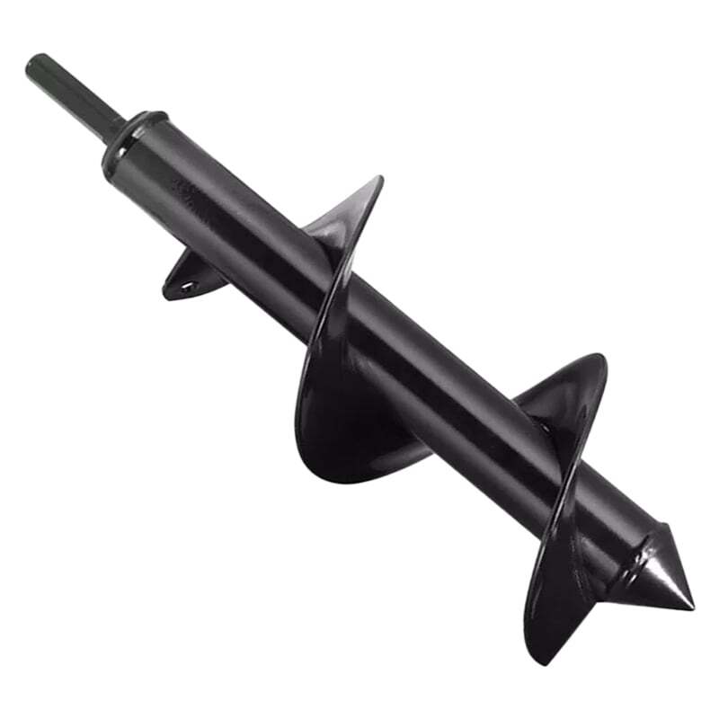 2pcs 1.97"+3.15" Garden Auger Drill Bit Ground Spiral Hole Digger Bulb Planting