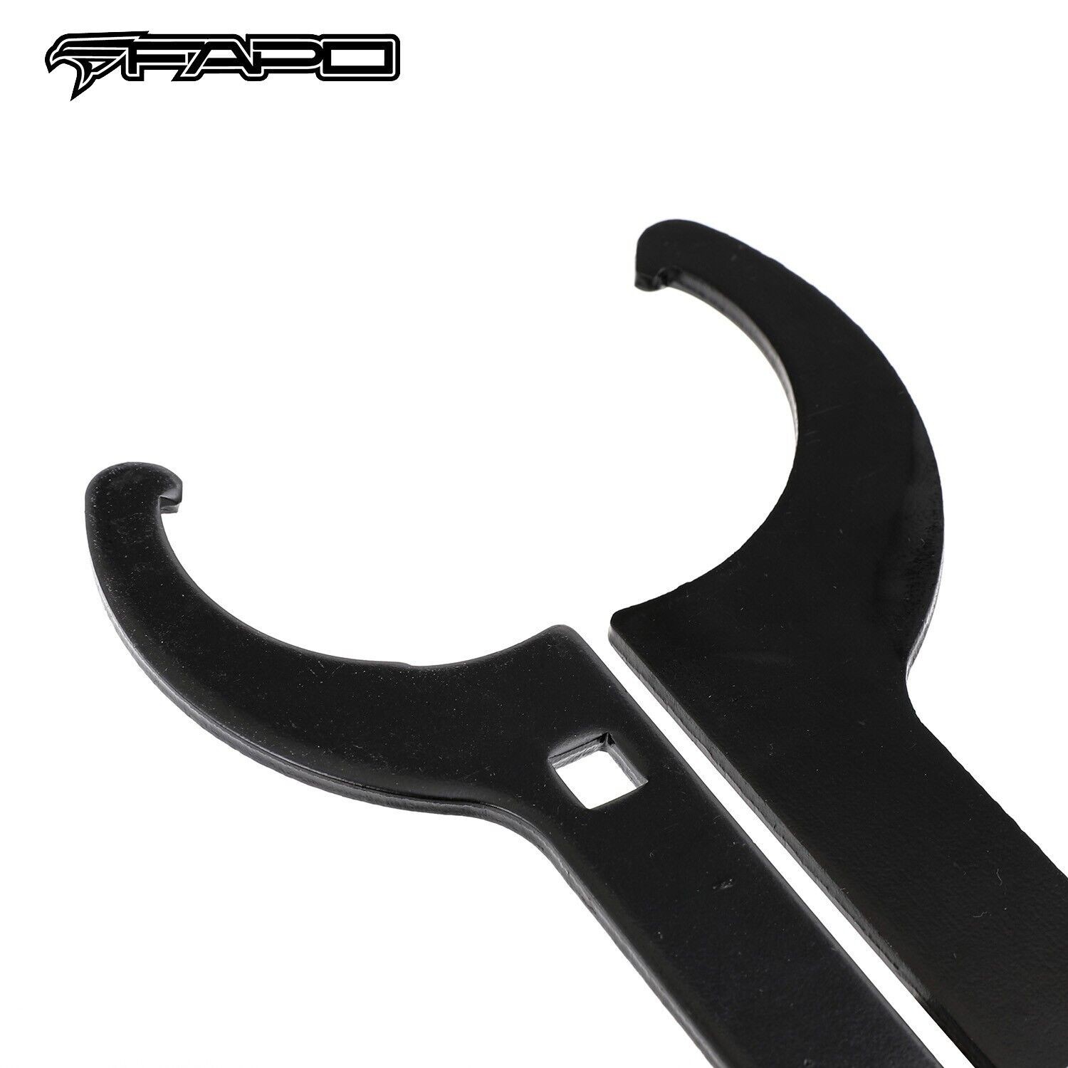 FAPO Universal Coilover Wrench Spanner Adjustment tool 2 PCS Black Aftermarket