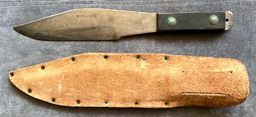 Tru-Bal Bowie-Axe True-Balance Fighting Throwing Knife Used