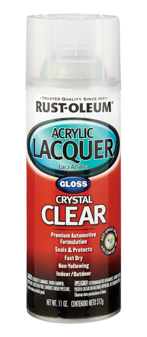 Rust-Oleum Automotive Lacquer Gloss Clear Automotive Acrylic Lacquer Spray 12oz.