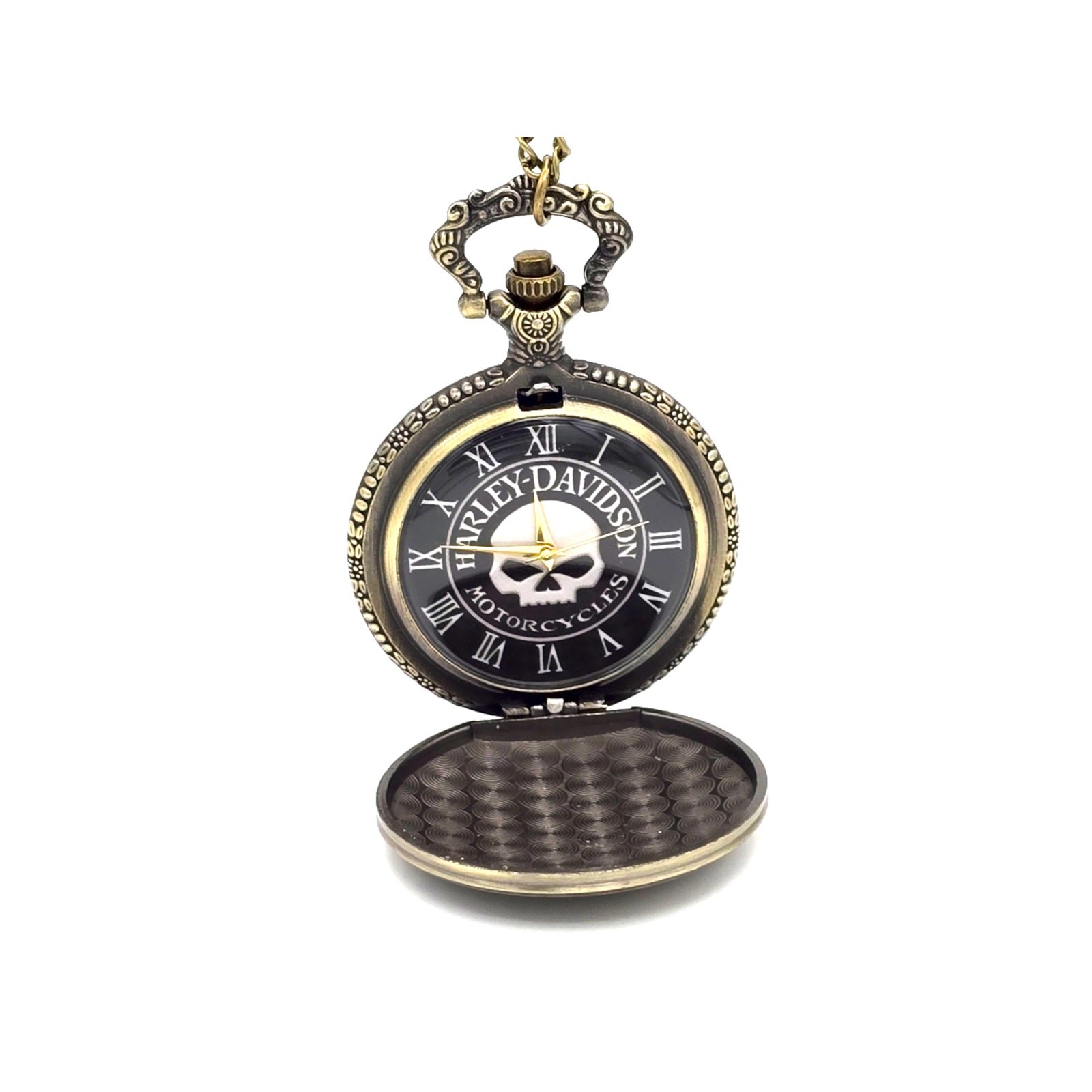 Harley Davidson Pocket Watch - Motorcycle Rider Gift for Bikers Vintage Look