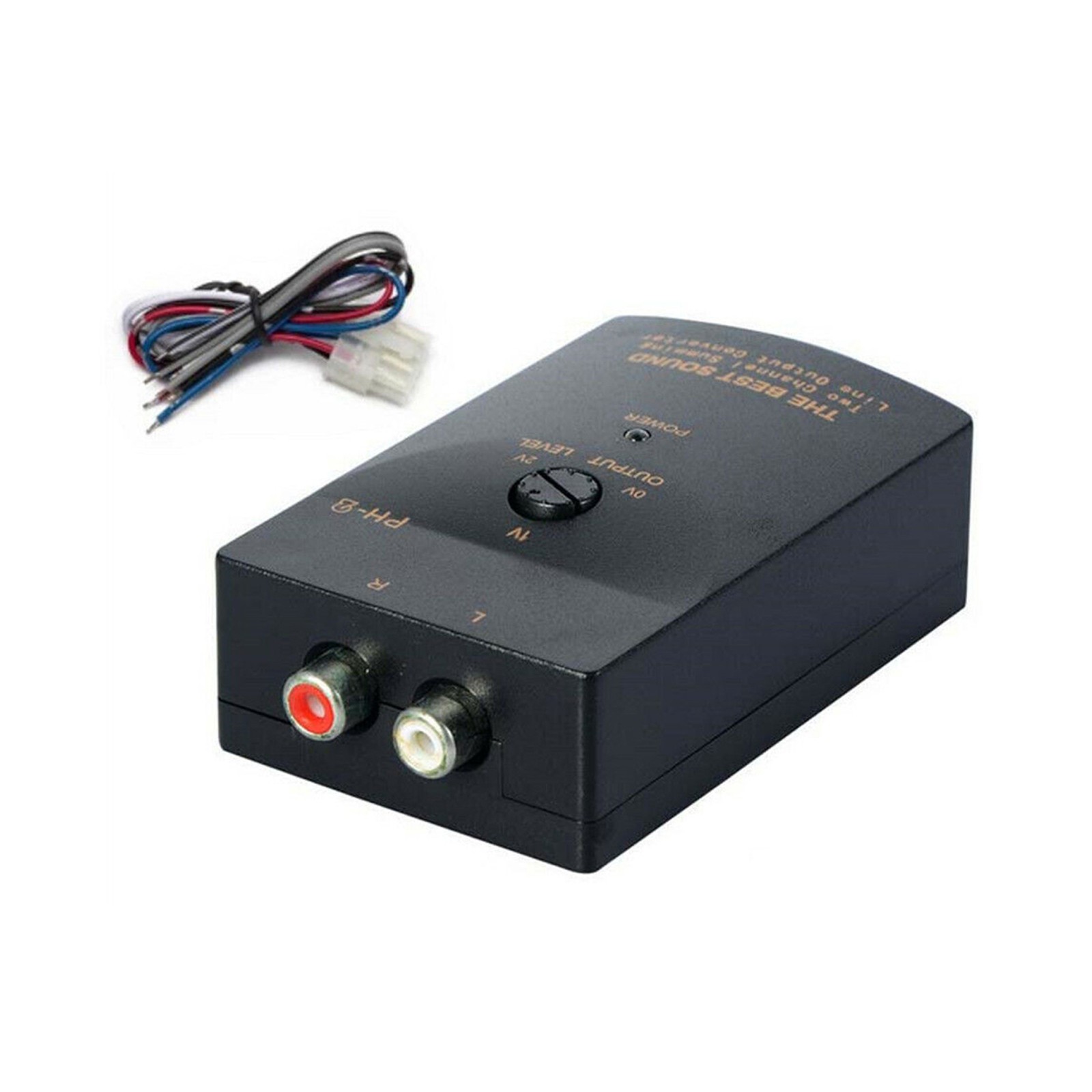 Car Stereo Audio RCA Speaker High To Low Level Line Output Converter Adapter