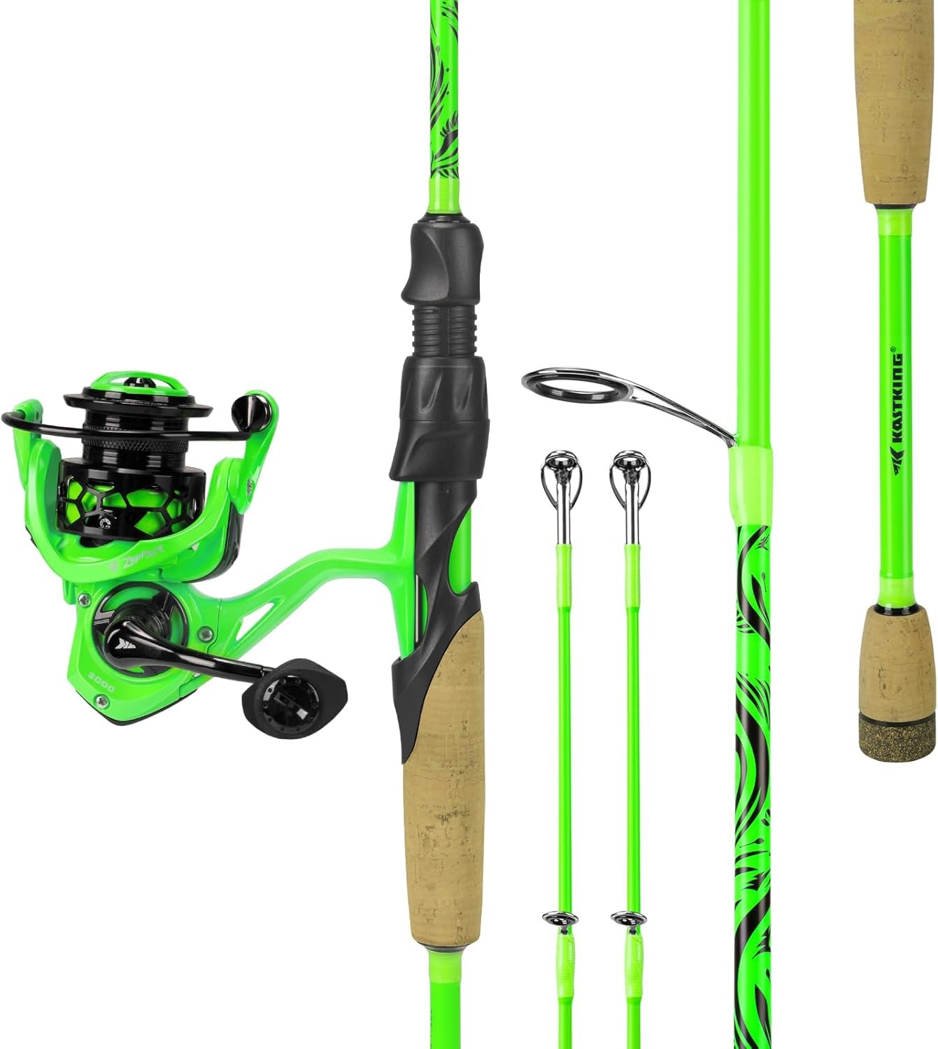 KastKing Zephyr Dual-tip Fishing Rod & Reel Combo