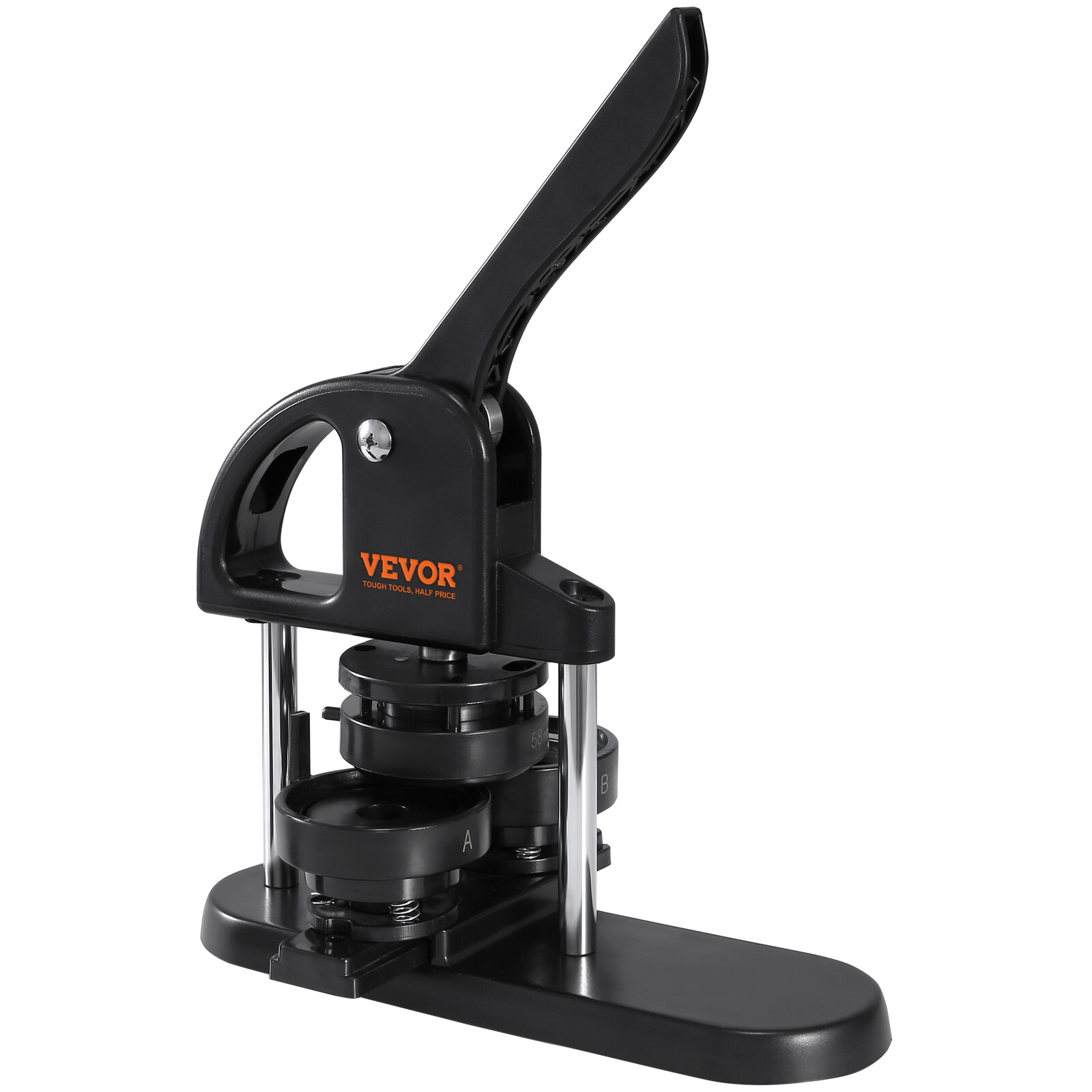 VEVOR Button Maker Machine Pin Badge Maker 1"/1.25"/2.28" 3-in-1 300Button Parts