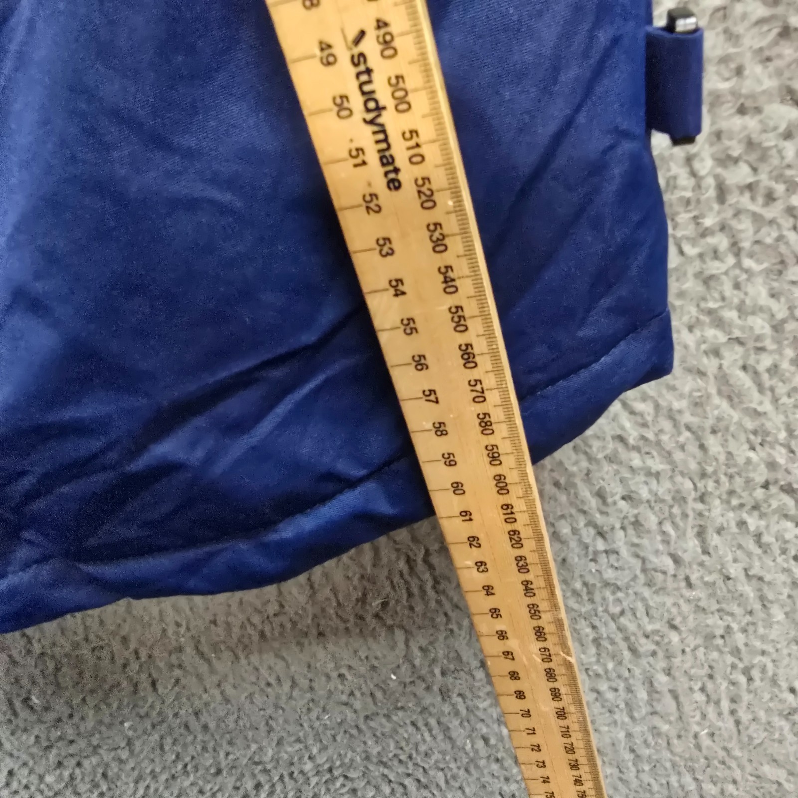 Chute Girls Skii Jacket Size 12 Blue Ivory Hooded Long Sleeve Waterproof