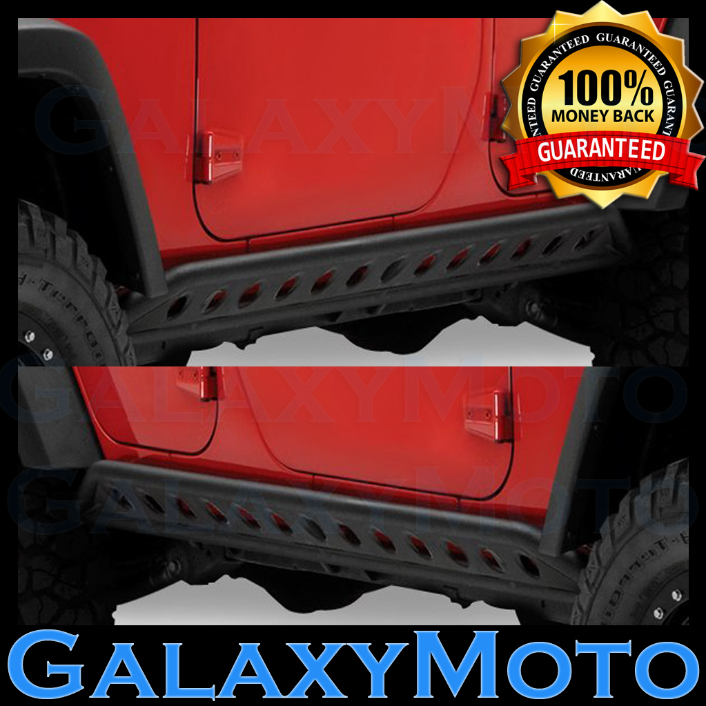 4 Door Rock Crawler Side Slider Armor Rocker Guards for 07-17 Jeep JK Wrangler