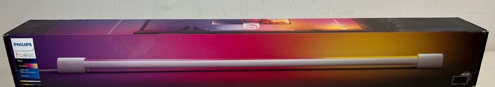 Philips Hue Compact Smart Light Tube, White - White and Color Ambiance LED