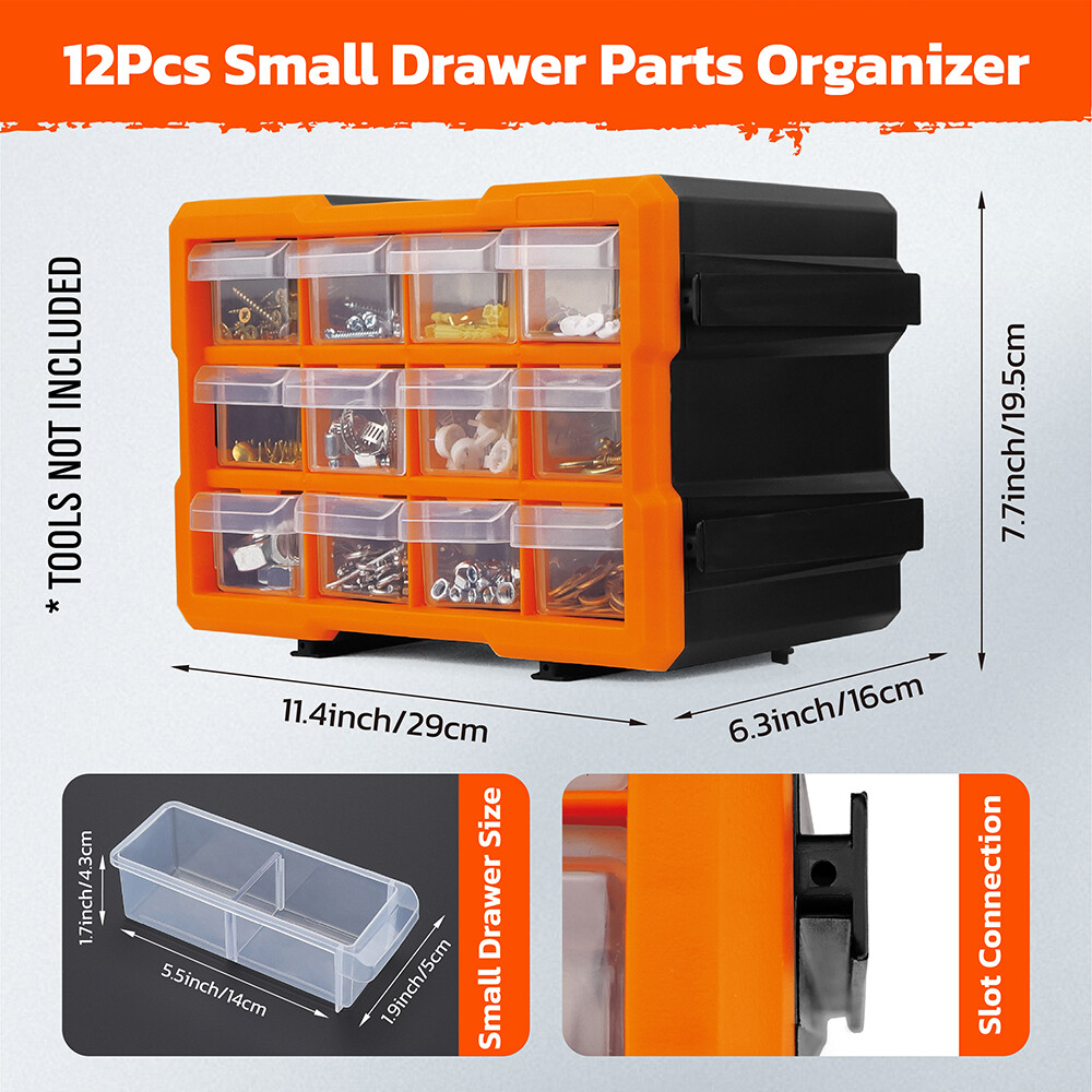 5/16/21 Drawers Storage Cabinet Tool Box Bin Chest Case Parts Organizer Divider