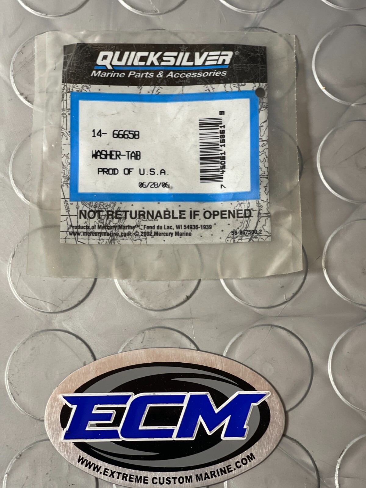 Mercury Mercruiser Quicksilver Motor Mount Nut Locking Tab Washer OEM 14-66658