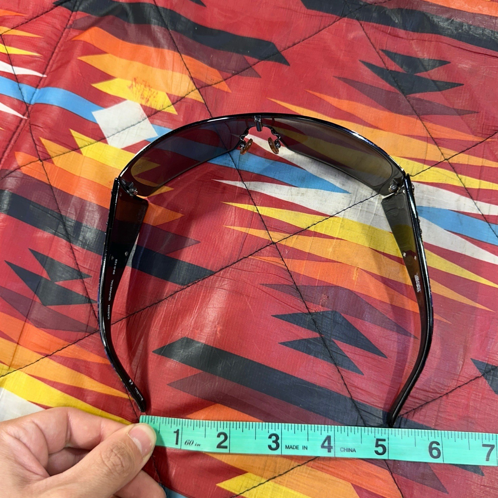 Christian Audigier CAS404 Gunmetal Virgen Mary Sunglasses Y2K RARE w/ Case