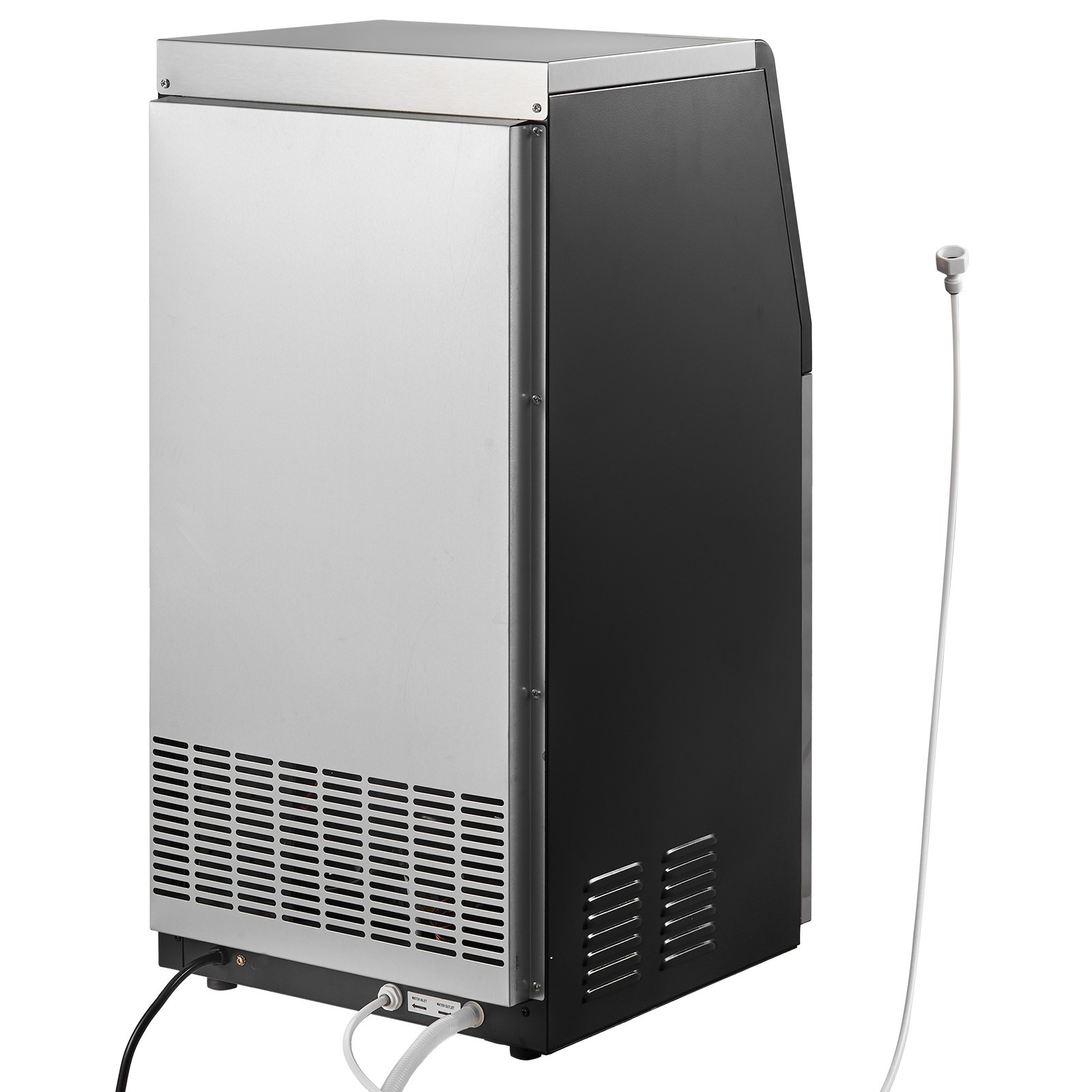 Uimoso Commercial Ice Maker Machine,120lbs Daily Output, 30 lbs Storage Capacity