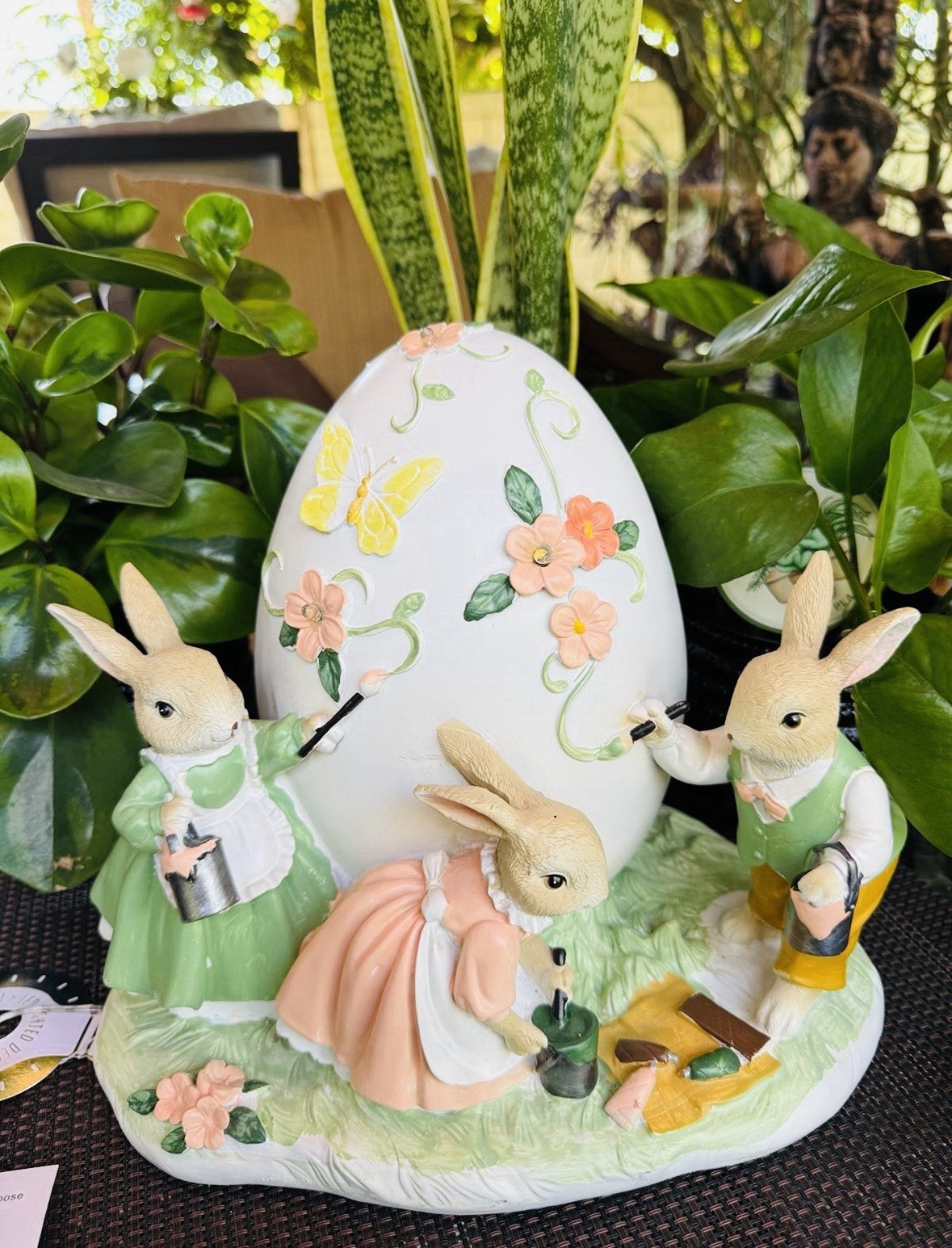 🐰NWT Large Light Up Decorative Easter Egg w/Bunnies