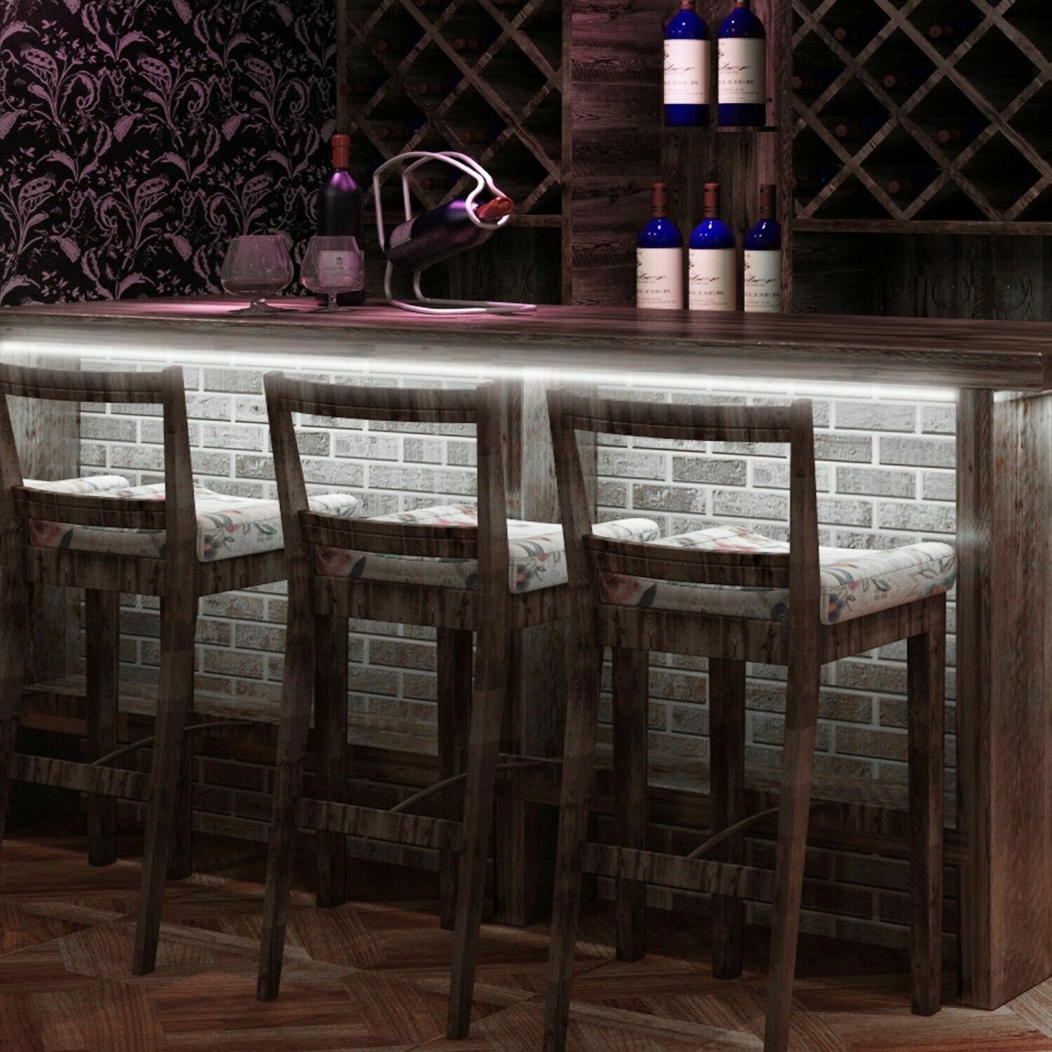 110V LED Strip Light SMD 5050 Flexible Tape Home Outdoor Lighting Rope + US Plug