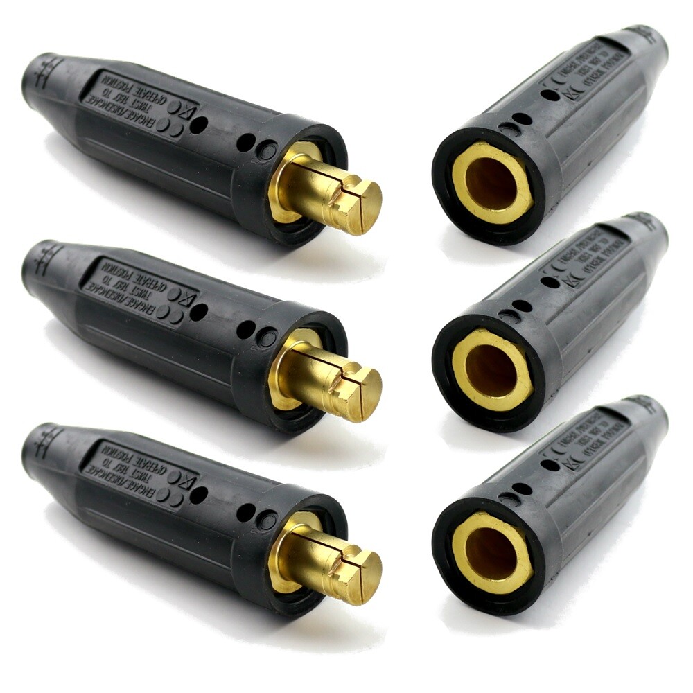 WeldingCity® 3-pk Tweco-type Twist-lock Cable Connector 2/0-3/0 2-MPC/LC-40 | US