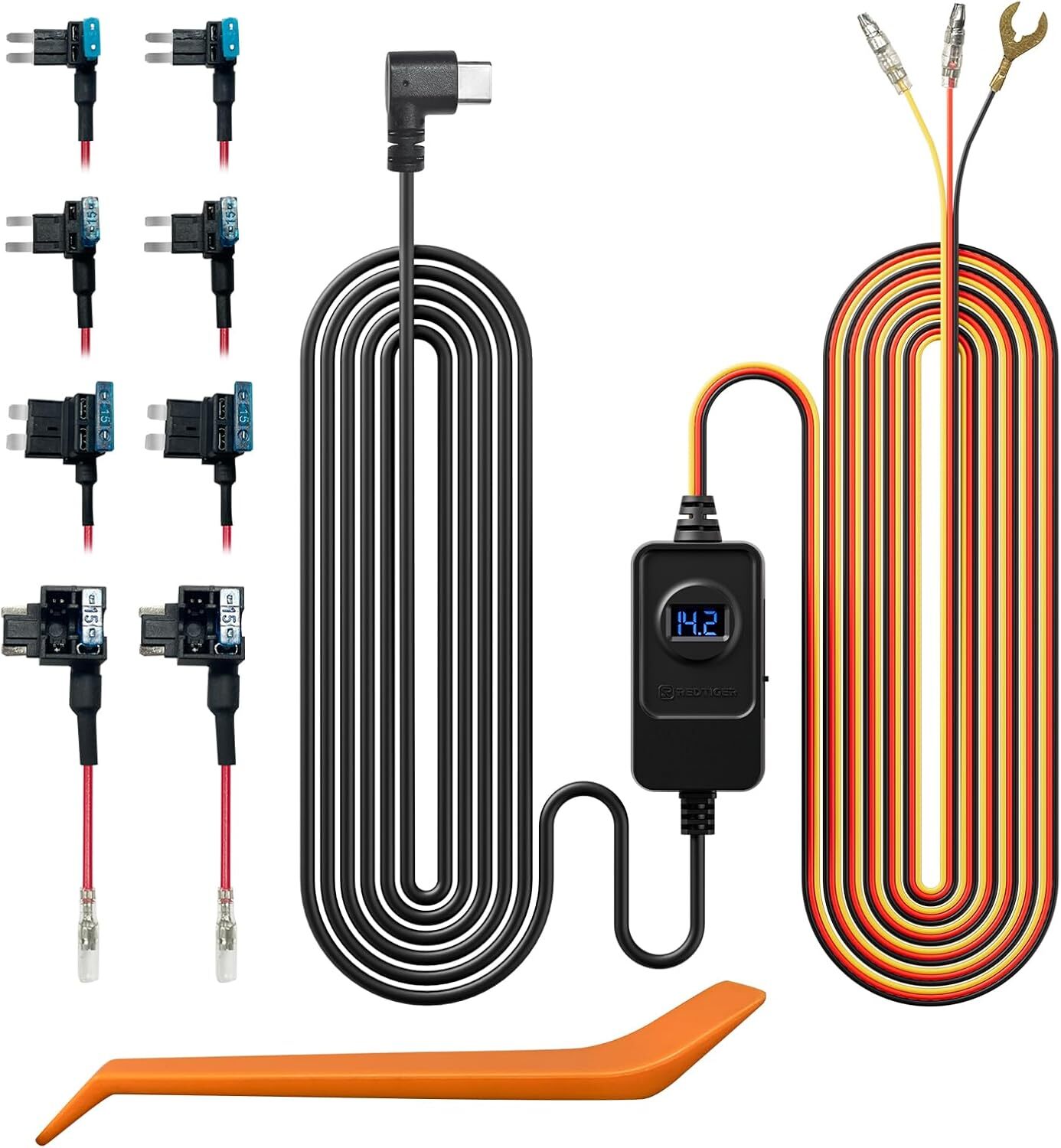 REDTIGER Dash Cam Acc Multi-Size Hardwire Kit apply to all REDTIGER Dash Camera