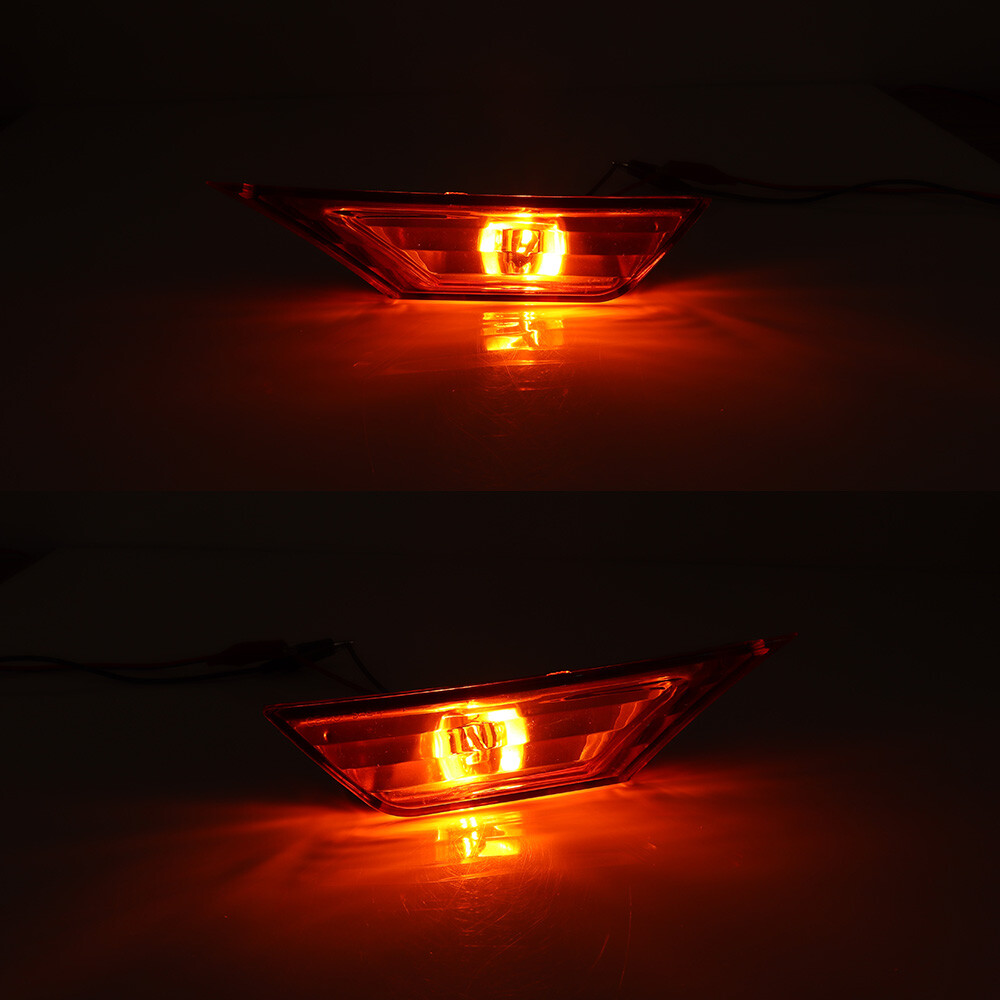 For 2016-2021 HONDA CIVIC Front Fender Side Marker Light Set RH LH W/ LED Bulbs