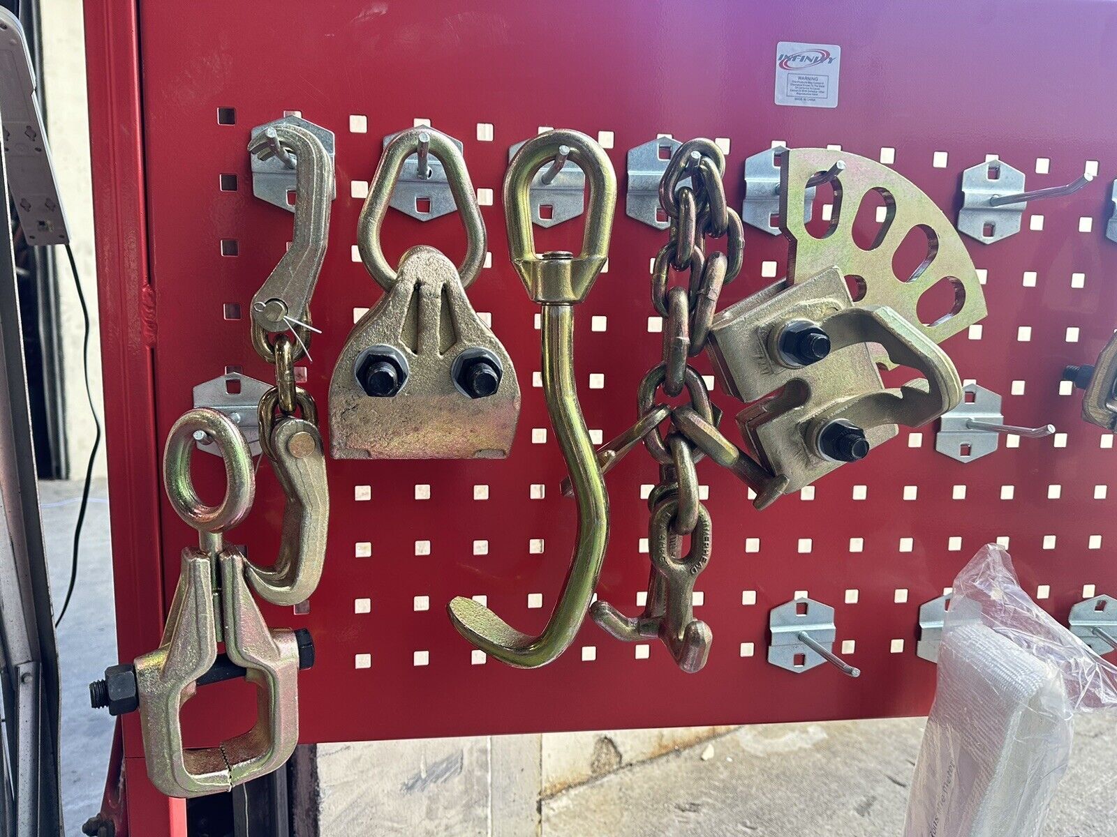 6pcs Heavy Duty Auto body Frame Machine Pulling Clamps Tool Set Repair Dent