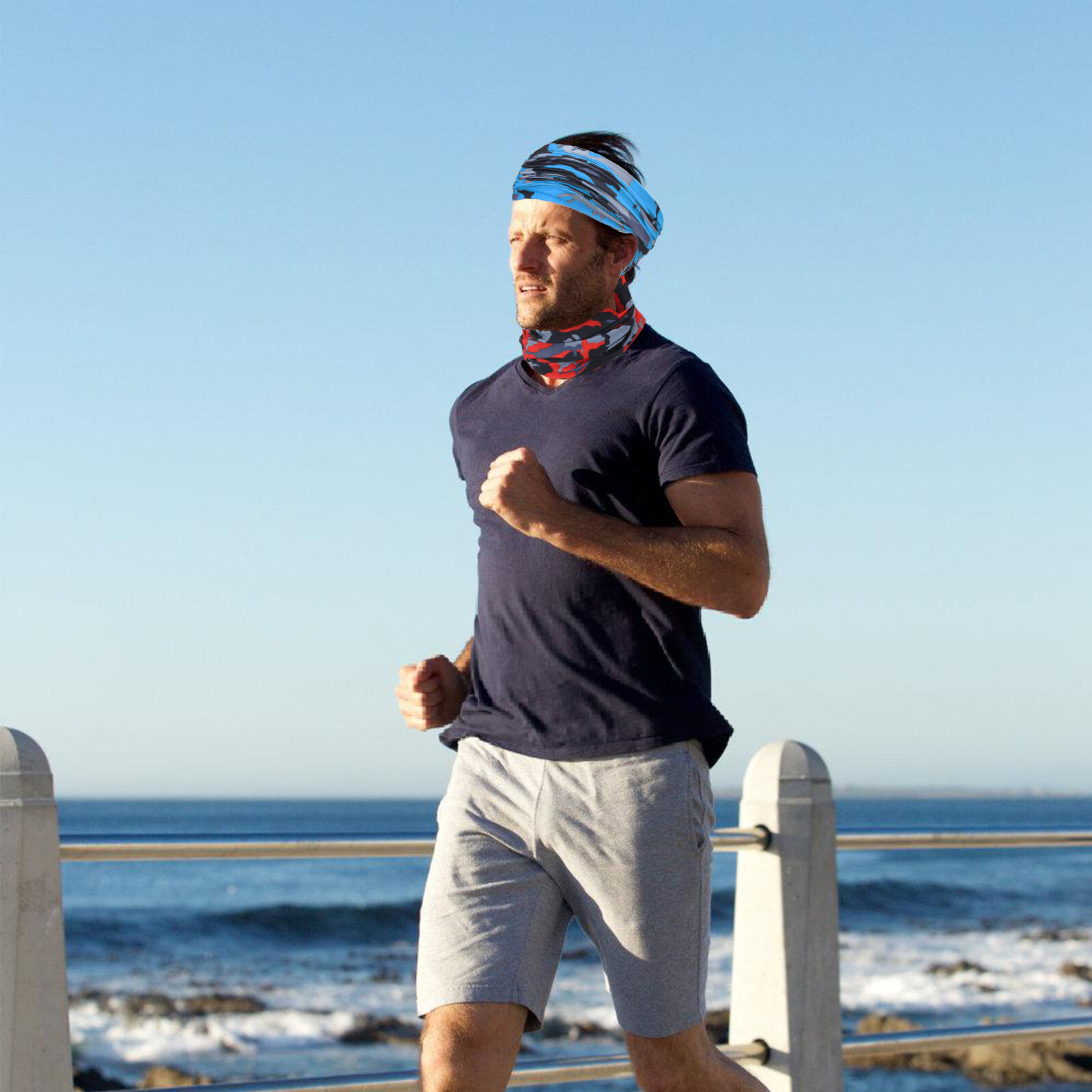 9PCS UV Neck Gaiter Scarf Cooling Face Mask Bandana Balaclava Sun & Dust Protect