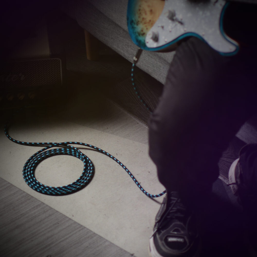 3M Electric Guitar Lead Cord Cable Jacks For Amp Pedals Instrument 6.35mm 1/4"