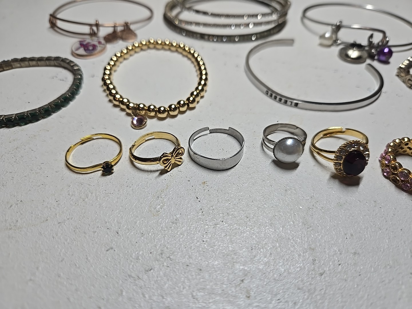 Jewelry Lot Bracelets And Rings