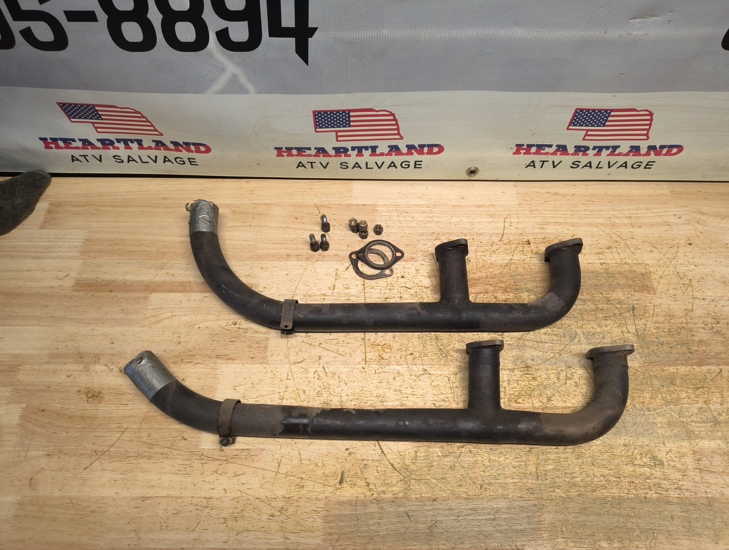 Aircraft Continental C90 0-200 exhaust pipe header manifold. Bq