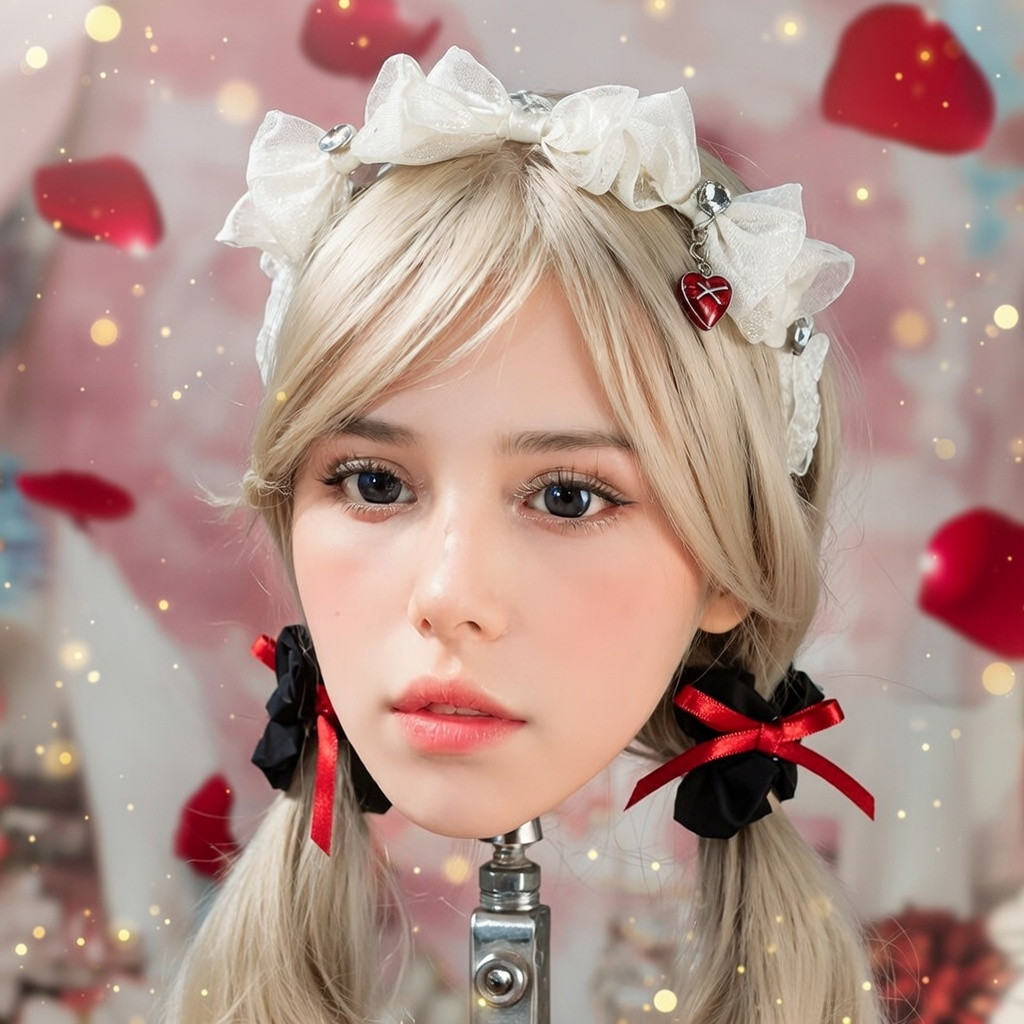 1:1 realistic adult dummy head, M16 screw interface,ncludes hairpiece and matchi