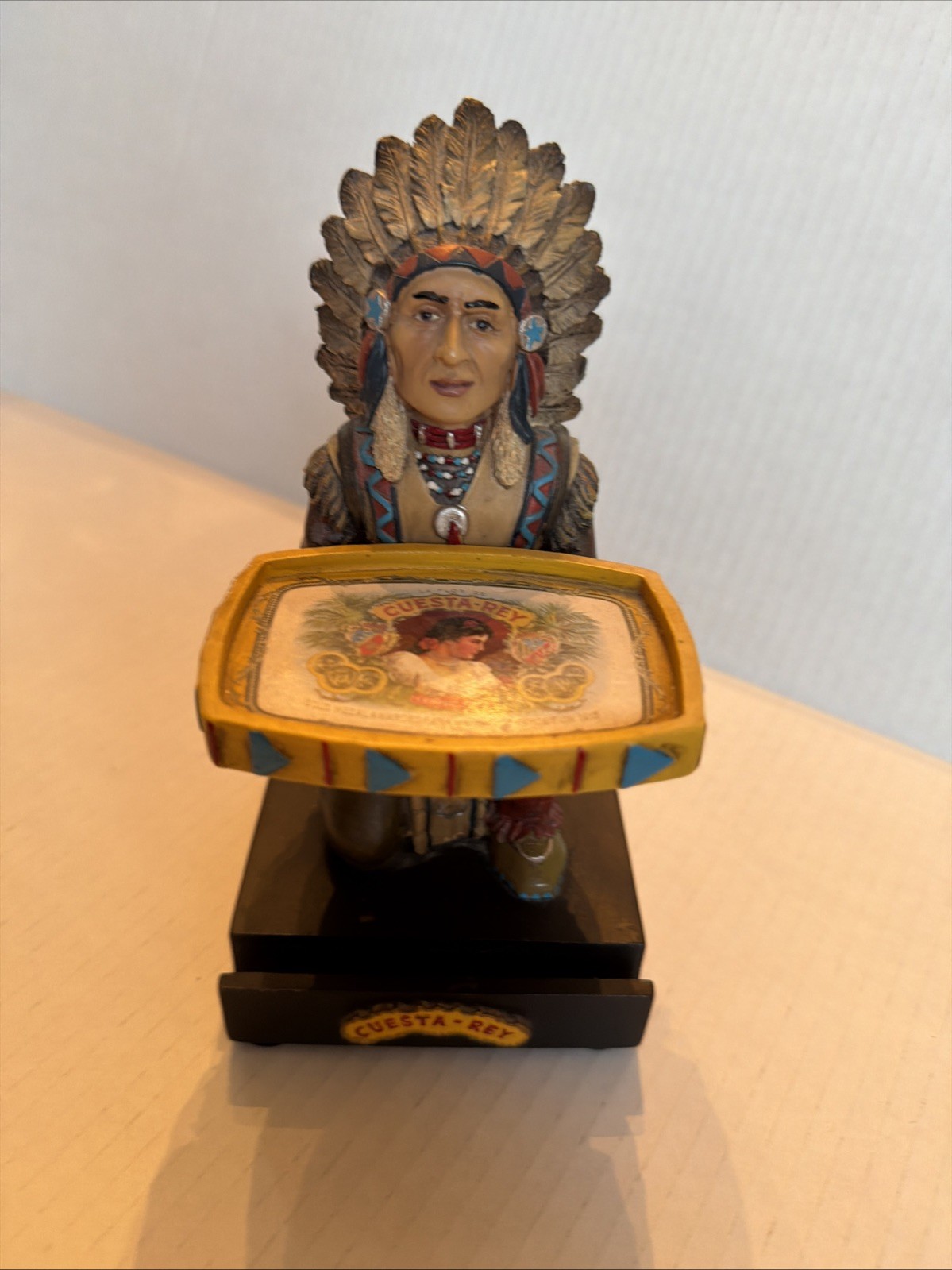 CUESTA REY LIMITED EDITION CHIEF COPPER PENNY COLLECTIBLE CIGAR STORE INDIAN