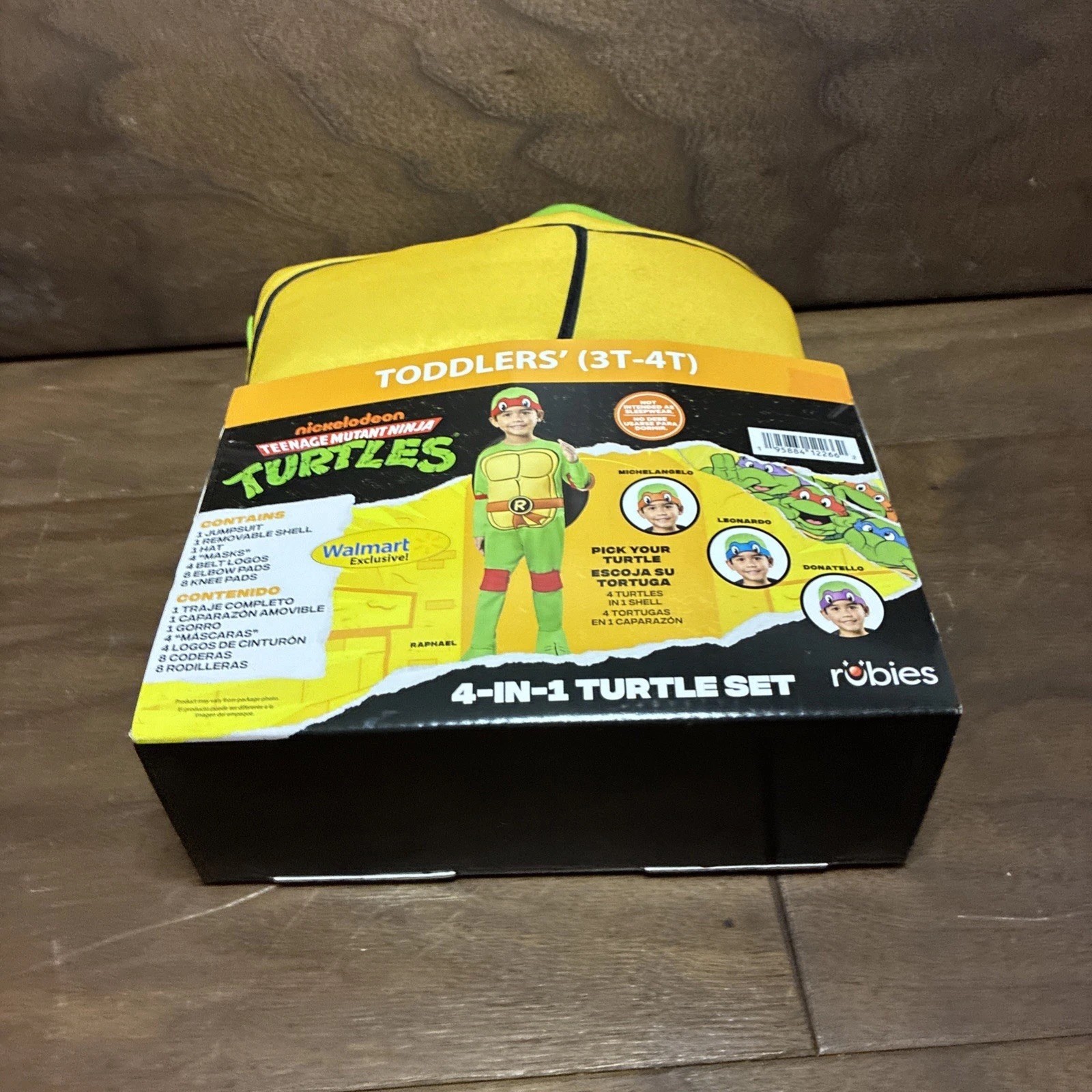 Teenage Mutant Ninja Turtles 4-in-1 Halloween Costume Toddler 3T - 4T by Rubies