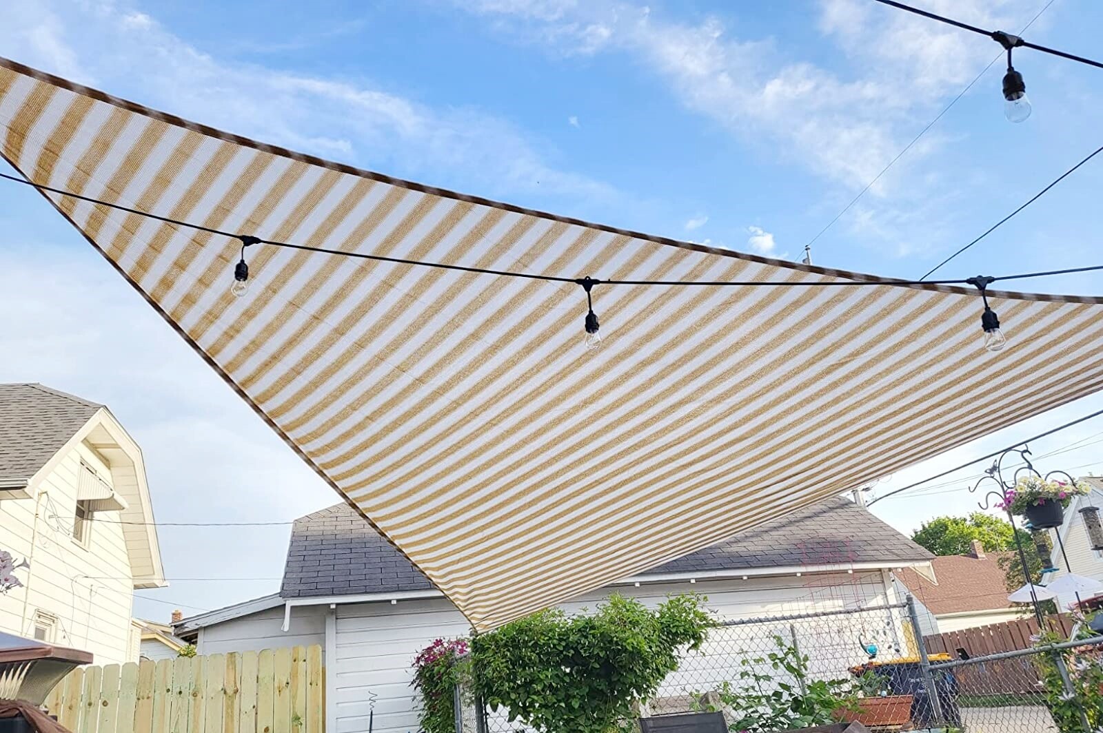 Sun Shade Sail Triangle Canopy Cover UV Block Sunshade Yard Deck Patio Outdoor