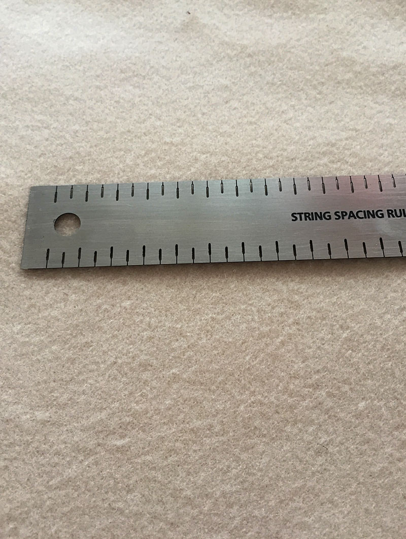 String Spacing Rule Guitar Luthier Tool