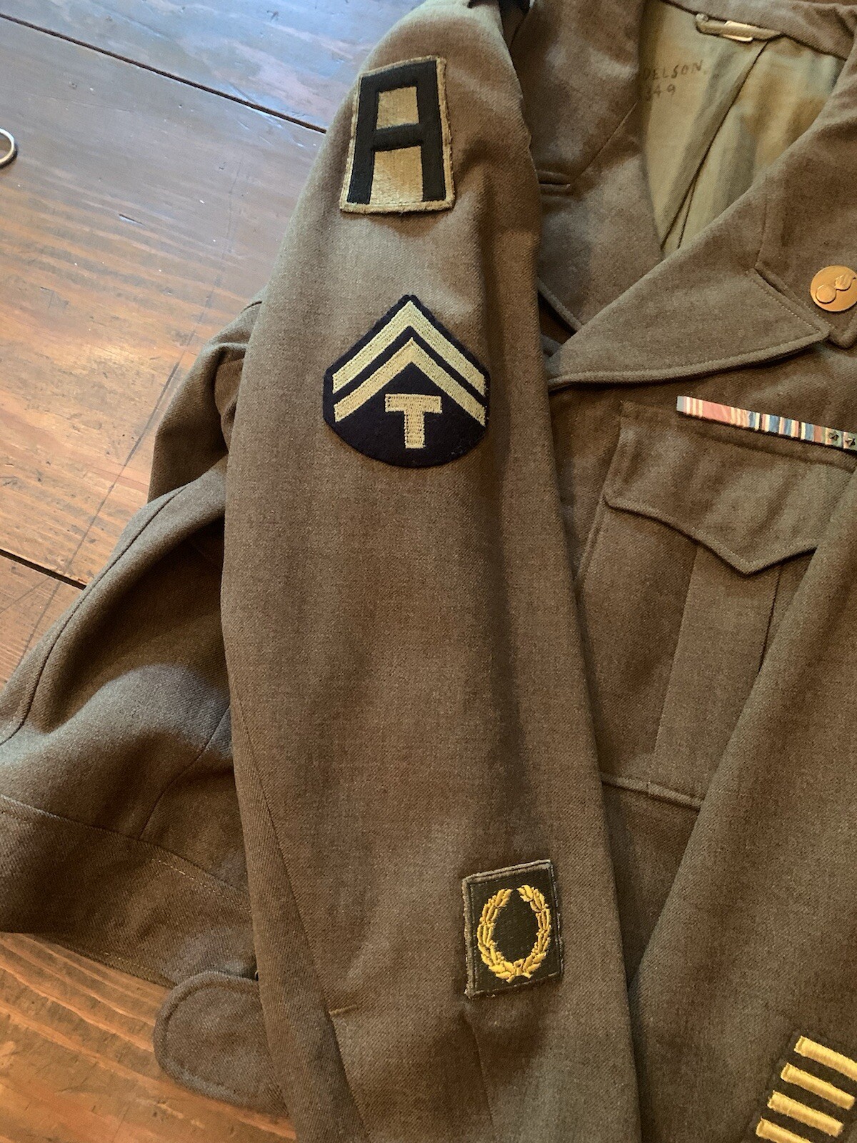 Vintage World War II Army Decorated Wool Jacket