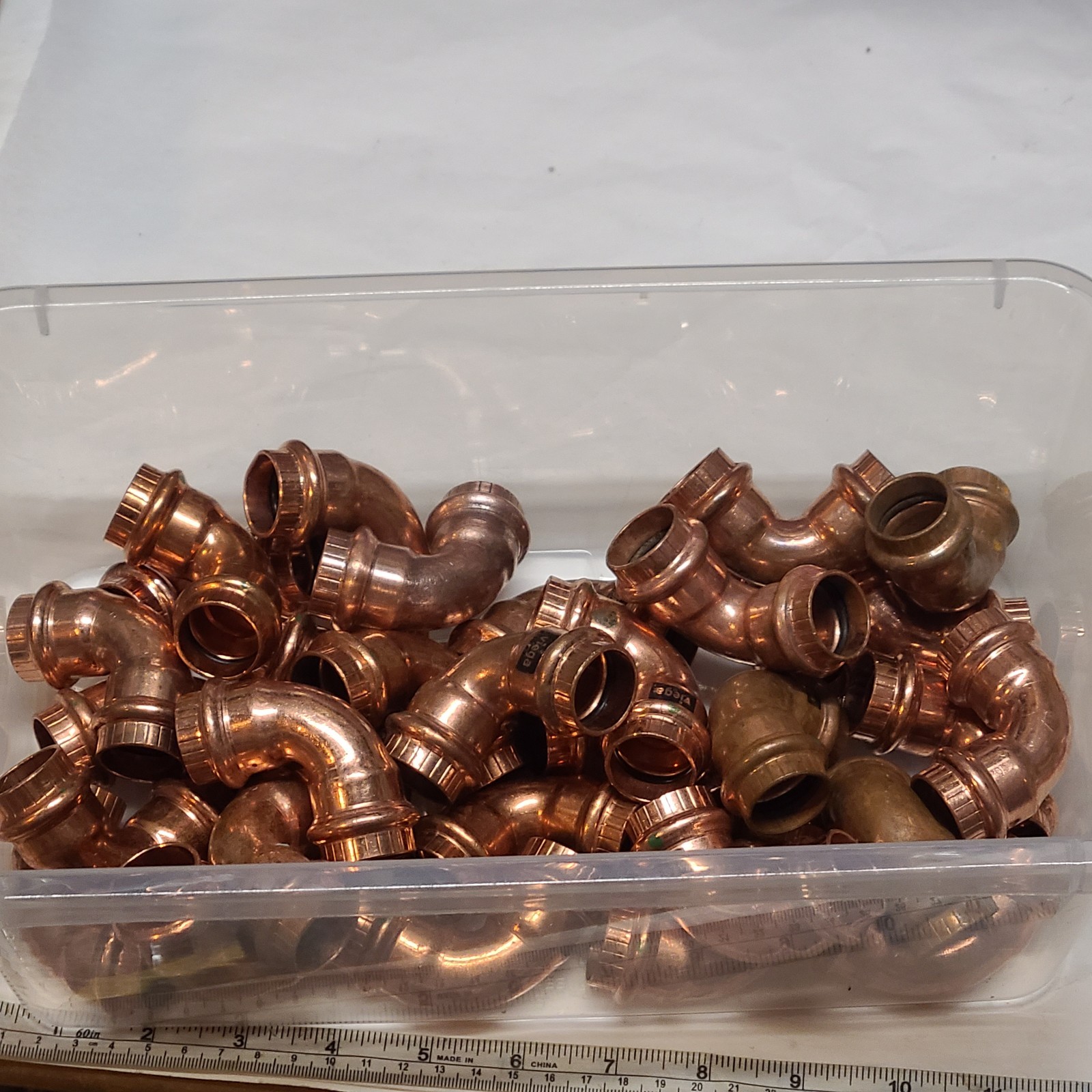 Viega 77022 , 3/4" x 3/4" P x P ProPress 90° Copper Elbow (PK 10)